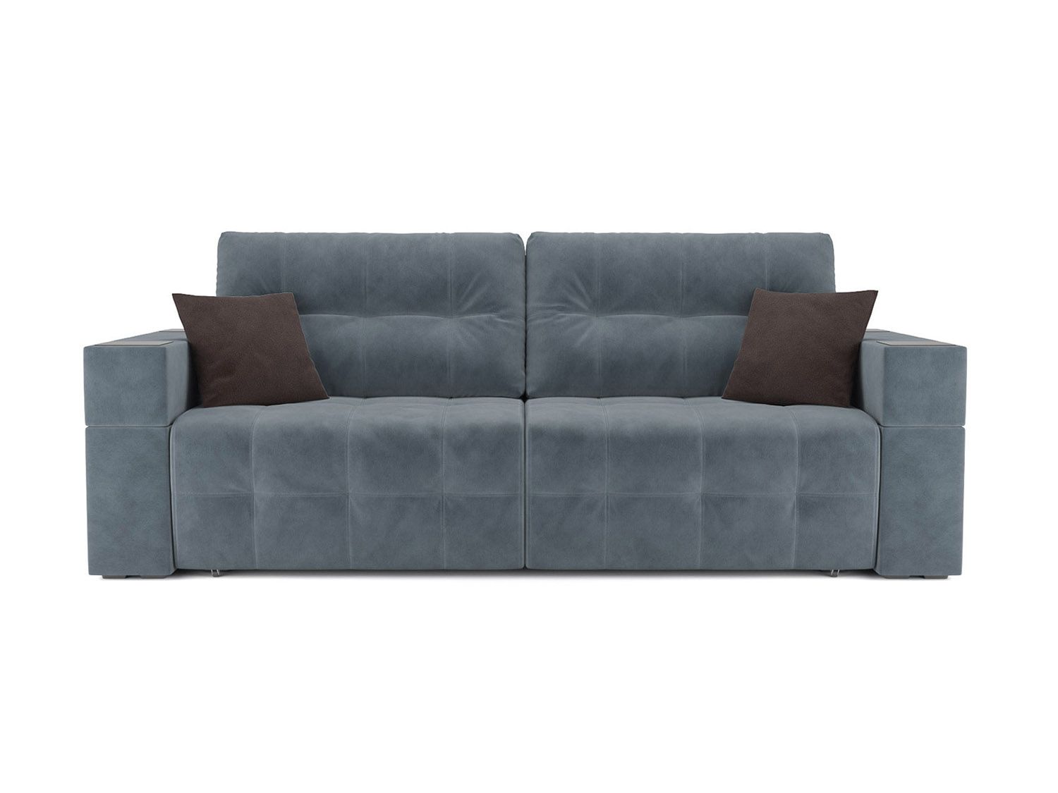 Диван Венеция велюр серо-синий HB-178 26