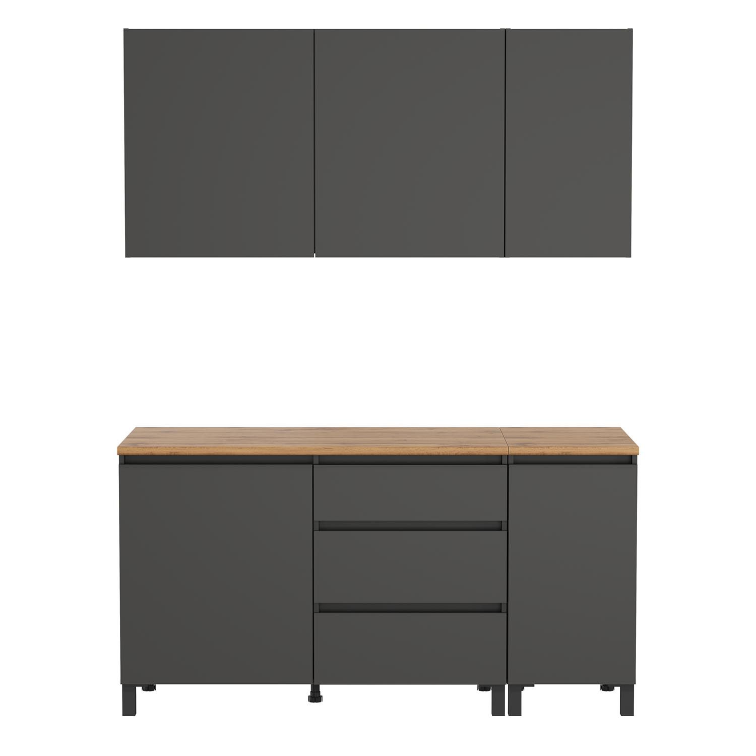 Кухня София 1600 диамант серый