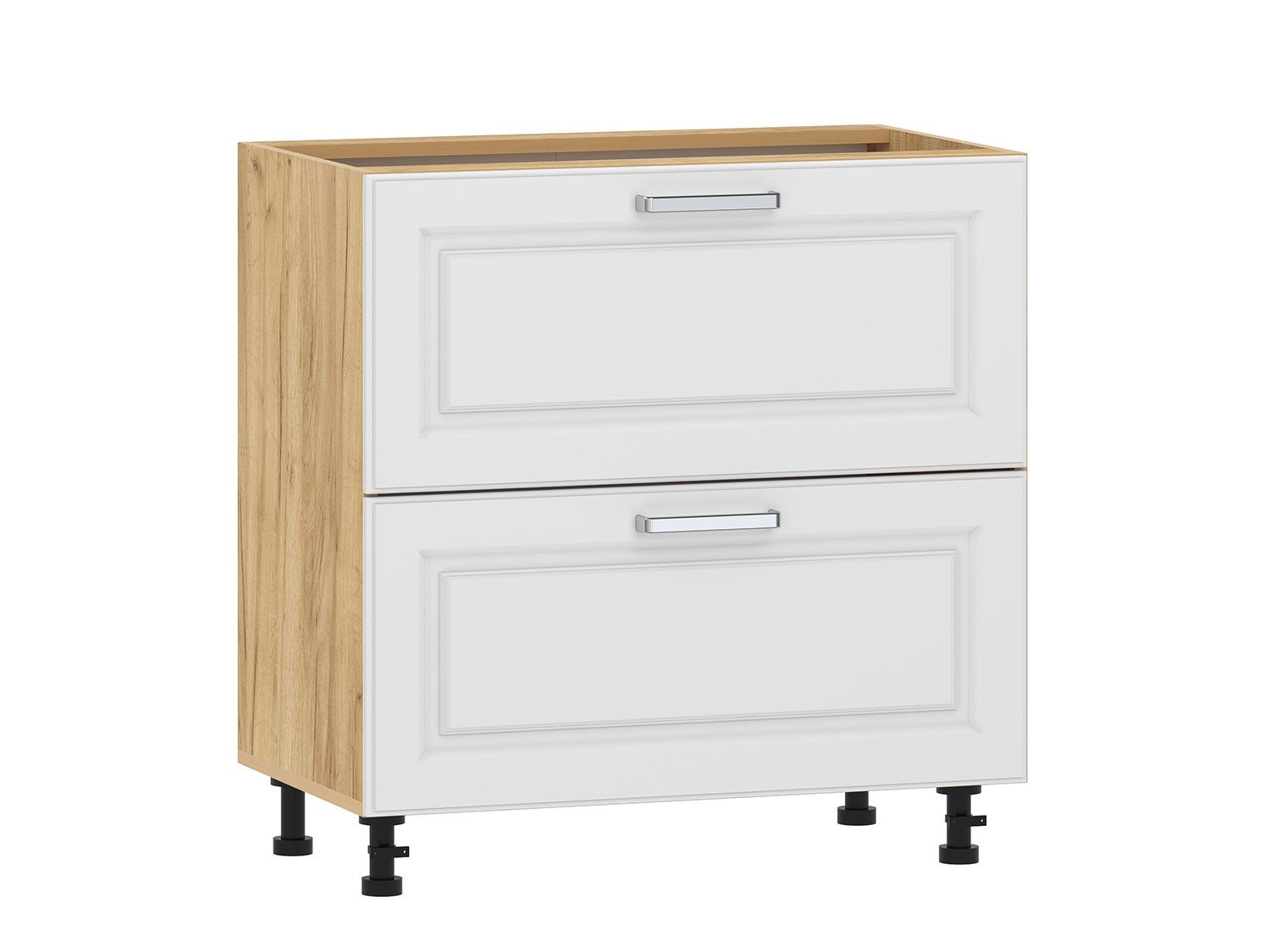 Вокс 100.05 800 тумба кухонная / Дуб крафт золотой/Меренга