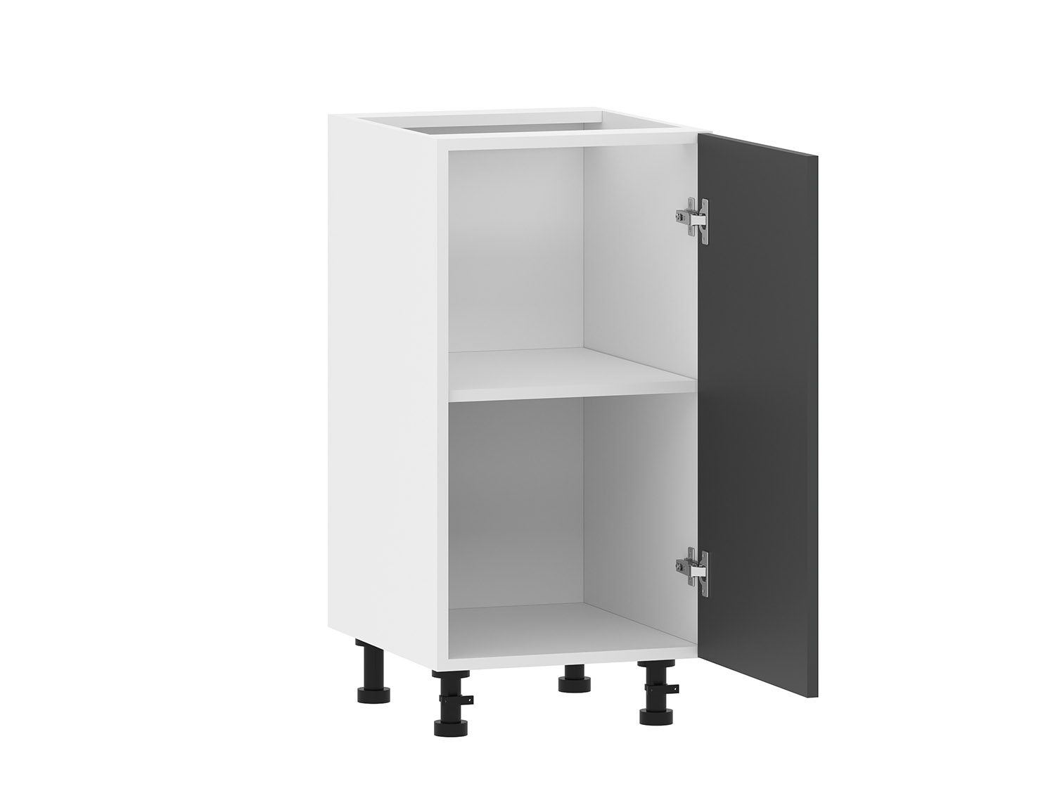 Борги 100.01 400 тумба кухонная / Белый/Антрацит