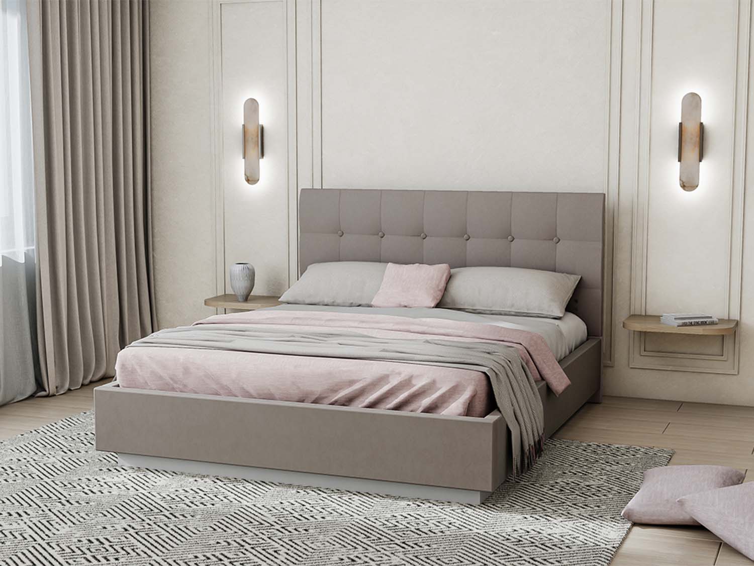 Кровать  1,4 арт. 004 Квадрат - Alysia 005