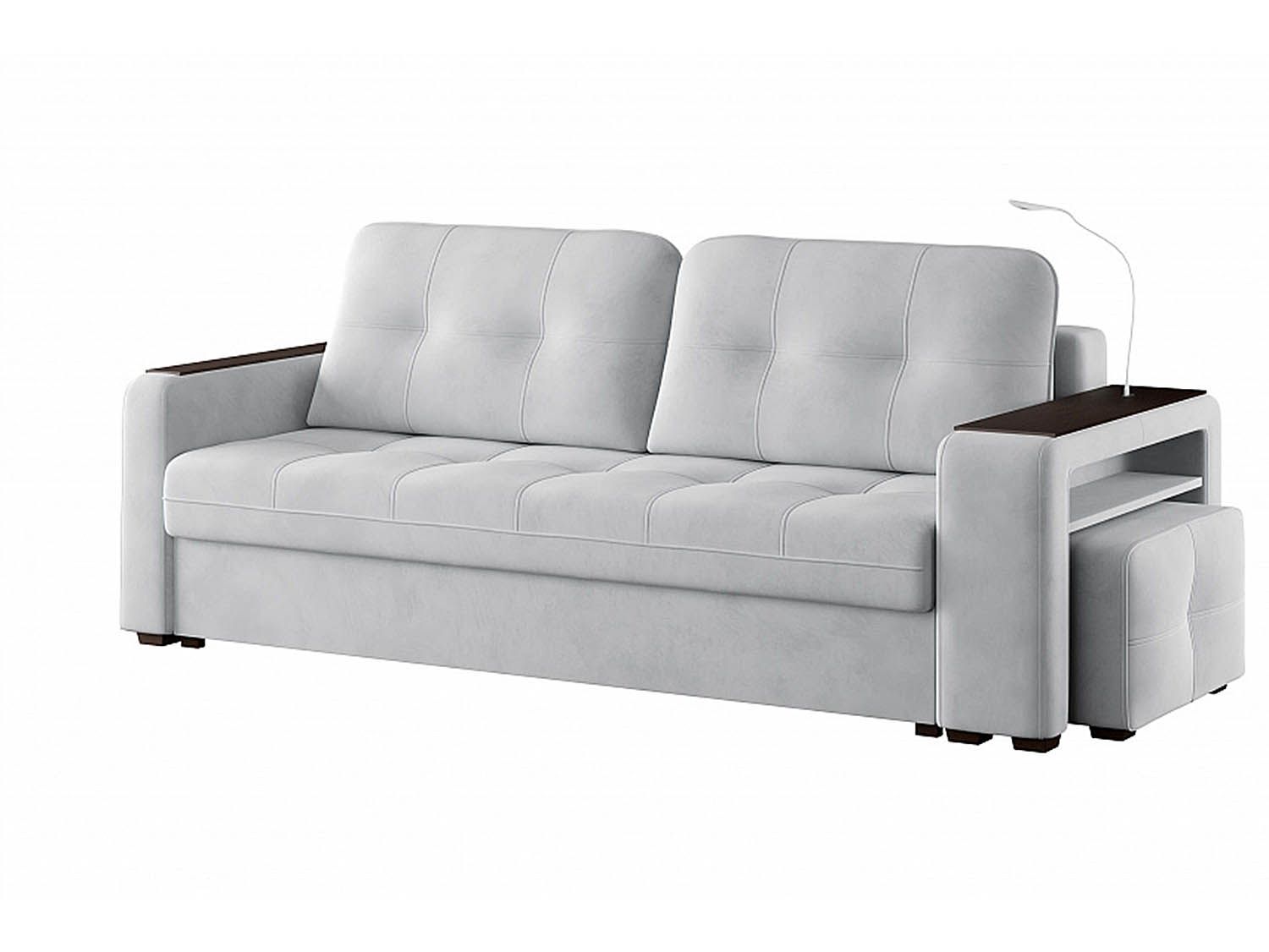 Диван Смарт 4 пуф справа Б3-3Т-Б4 СК Ультра Смог