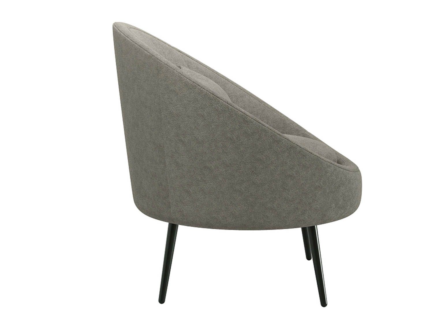 Кресло для отдыха Каро велюр панда монсун какао