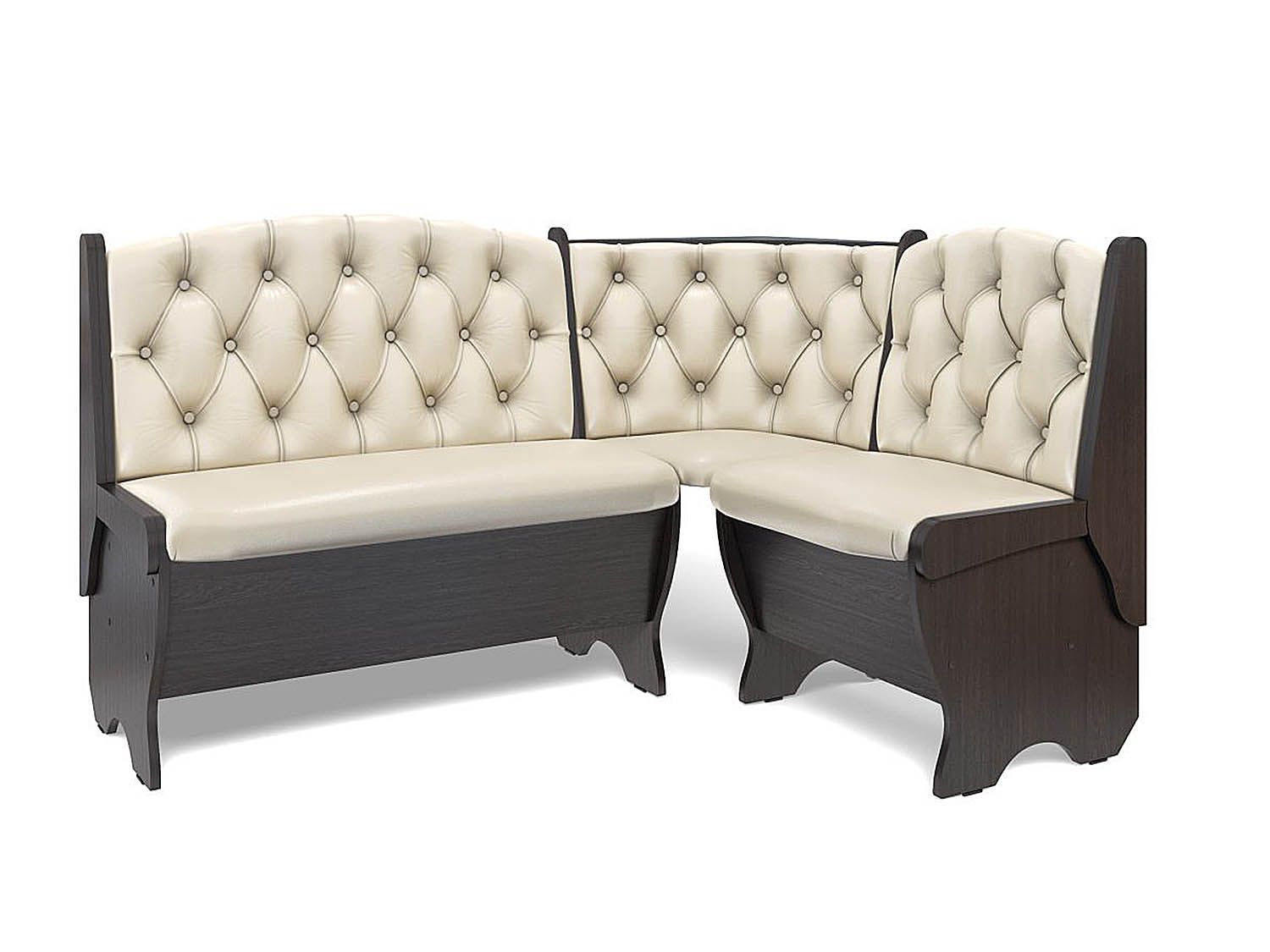 Скамья угловая Орхидея Люкс венге/Борнео крем