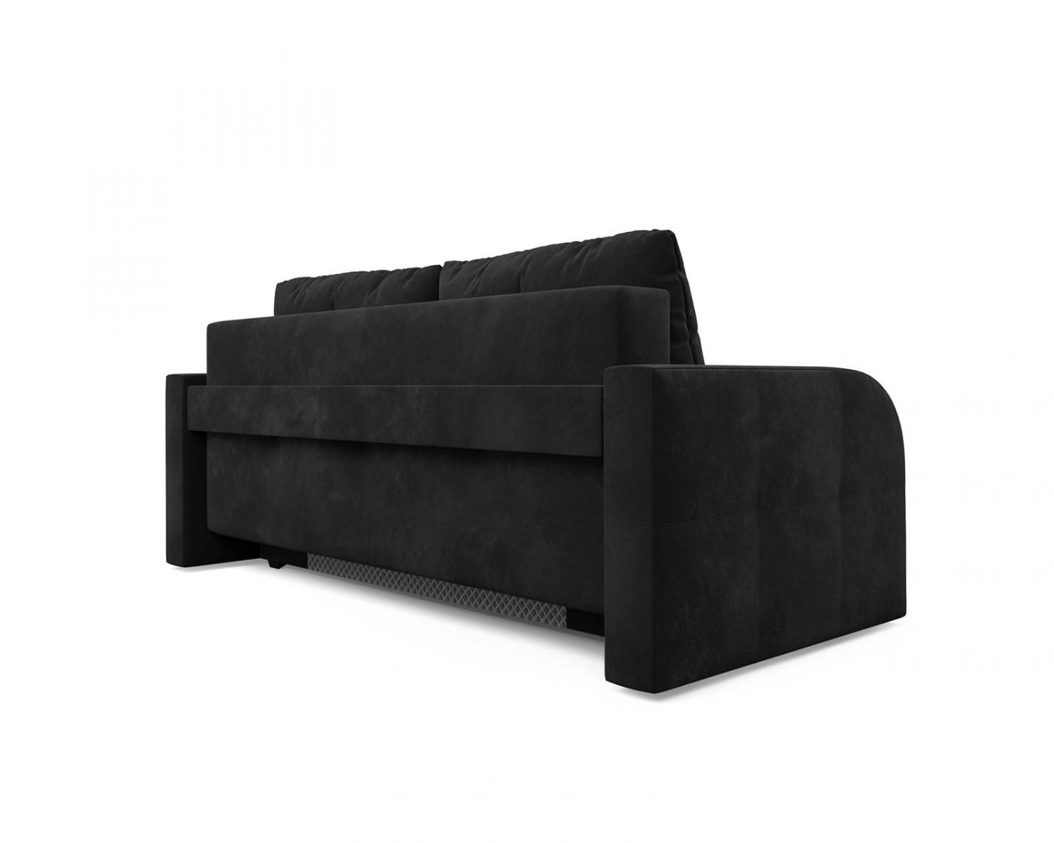 Диван Марсель №3 велюр черный / НВ-178/17