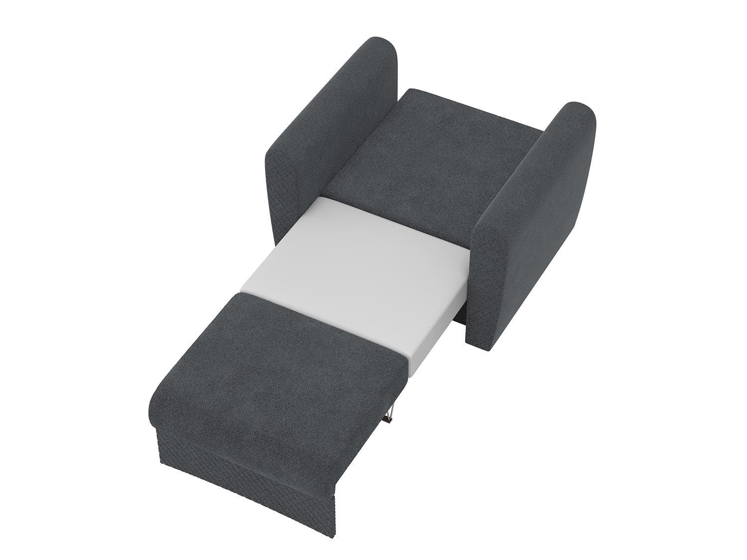 Эдвин А кресло-кровать / велюр джоя 018 графит