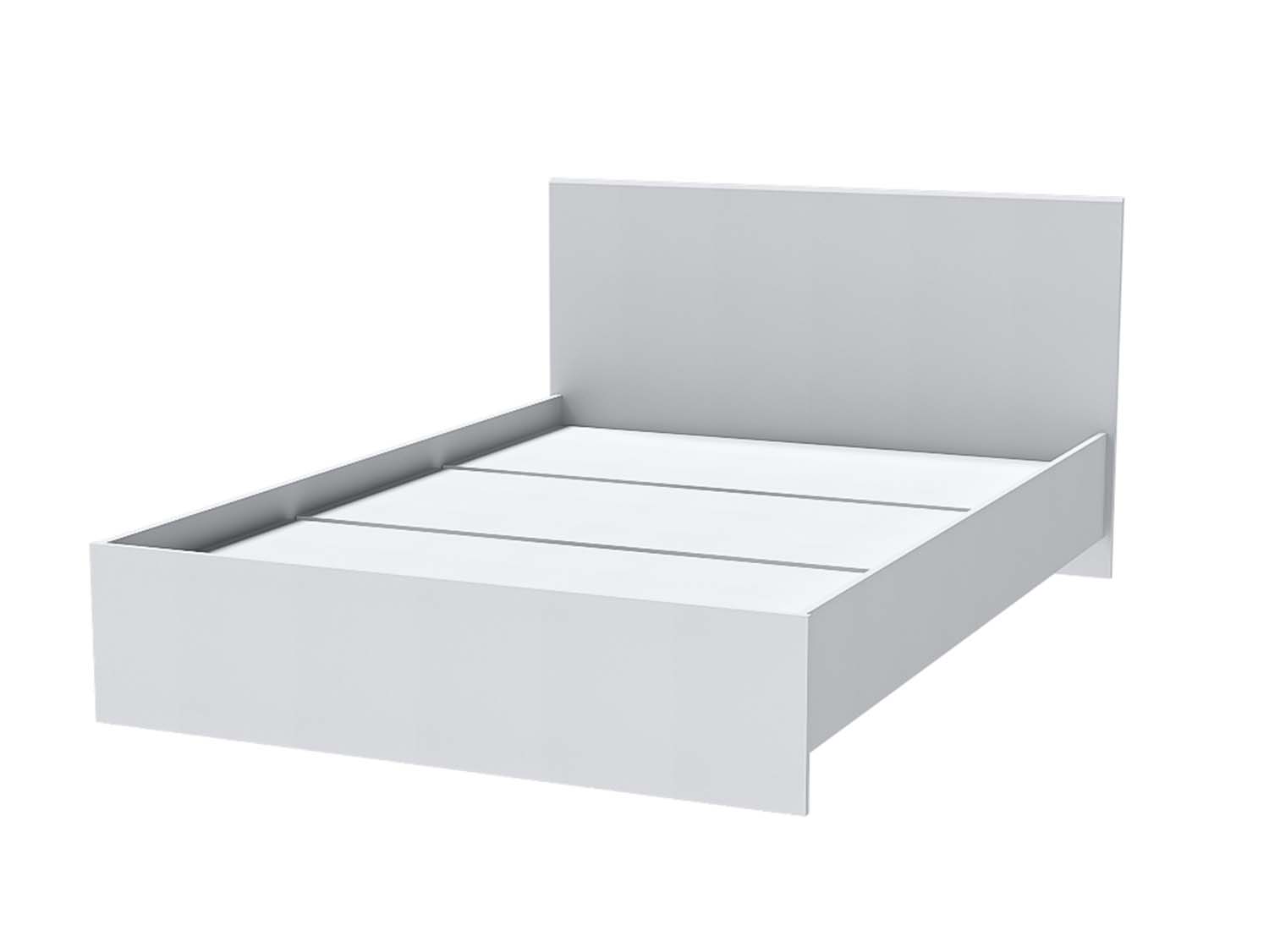 Кэт-1 кровать  арт. 017 настил 1,4 - Белый