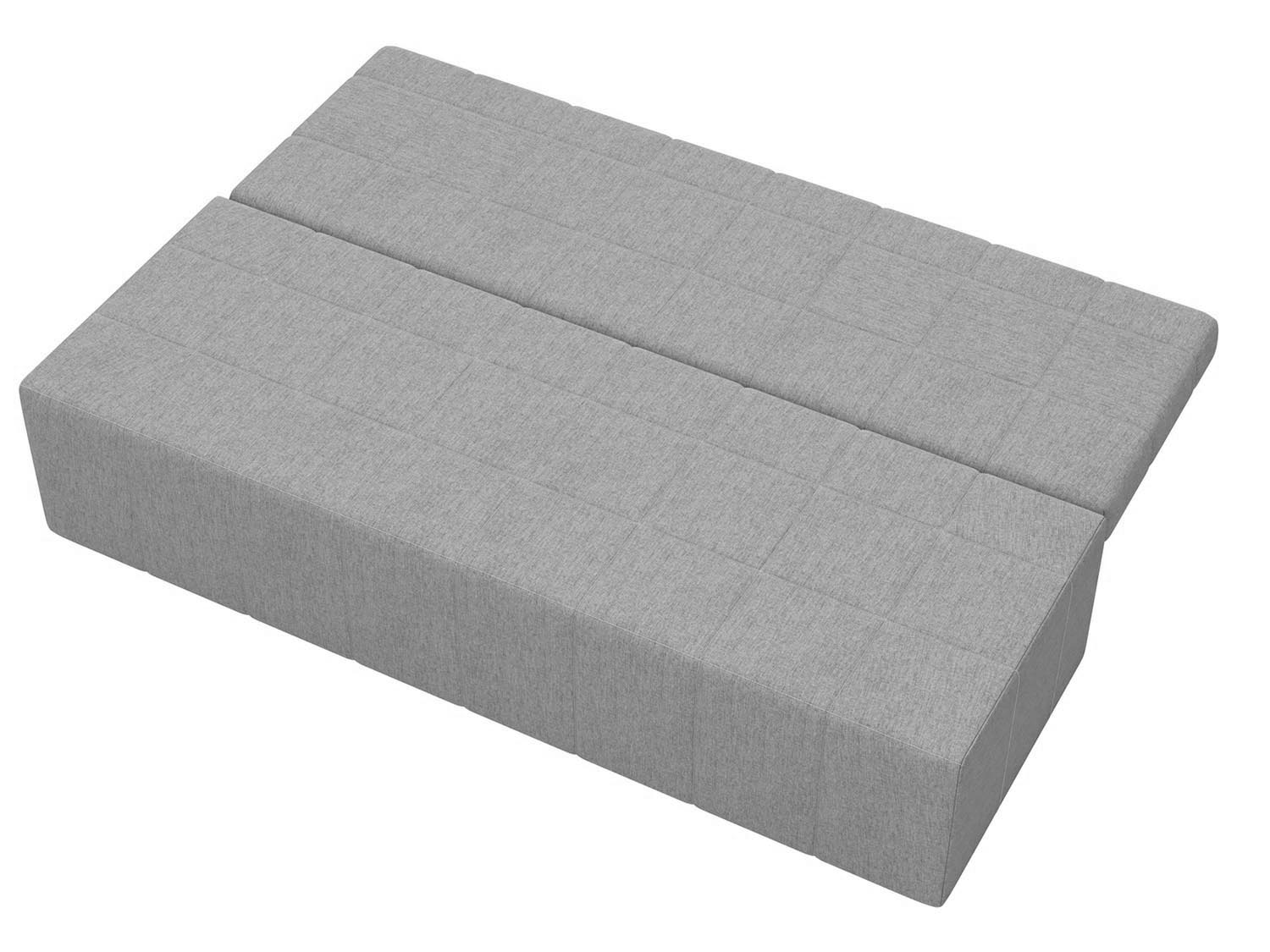 Ричмонд М диван-кровать 3-х мест / рогожка серая