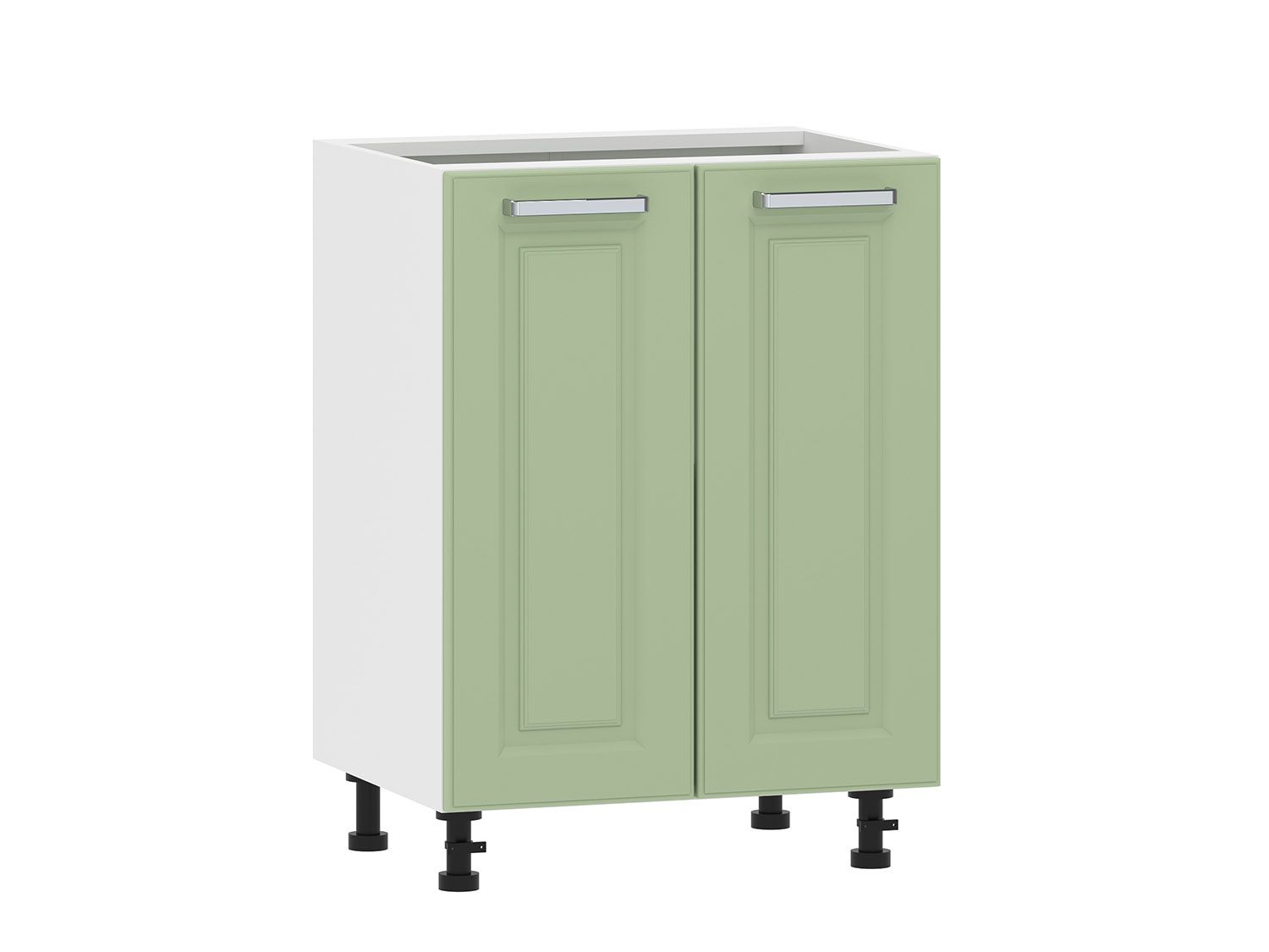 Вокс 100.02 600 тумба кухонная / Белый/Фисташка