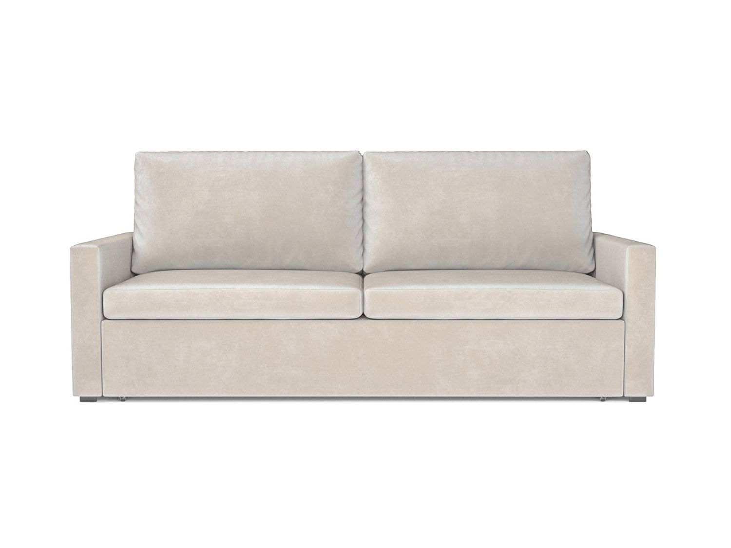 Диван Поло бархат бежевый STAR VELVET 6 LIGHT Beige