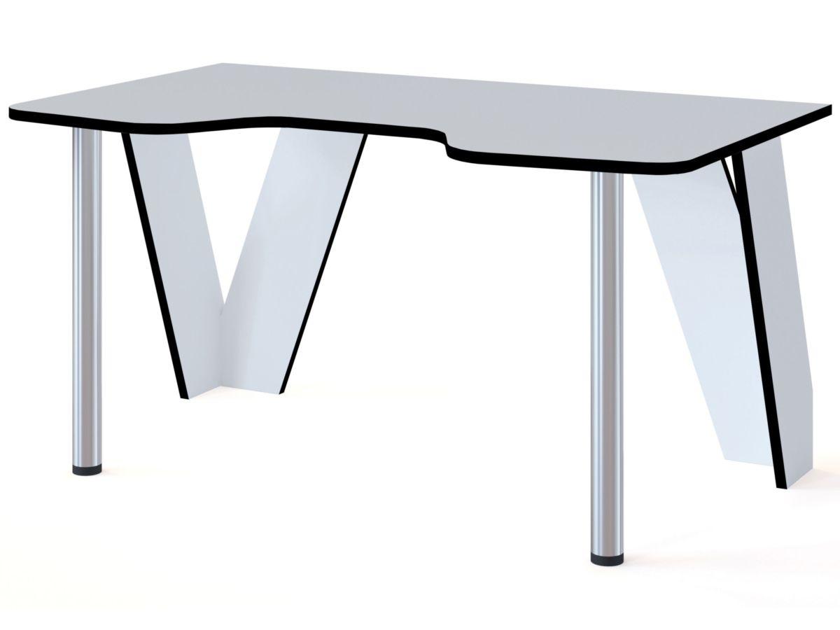 Игровой компьютерный стол КСТ-116 / Белый/Черный