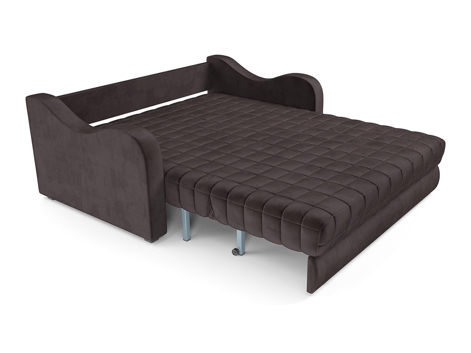 Диван Аккордеон Барон №4 бархат шоколадный STAR VELVET 60 COFFEE