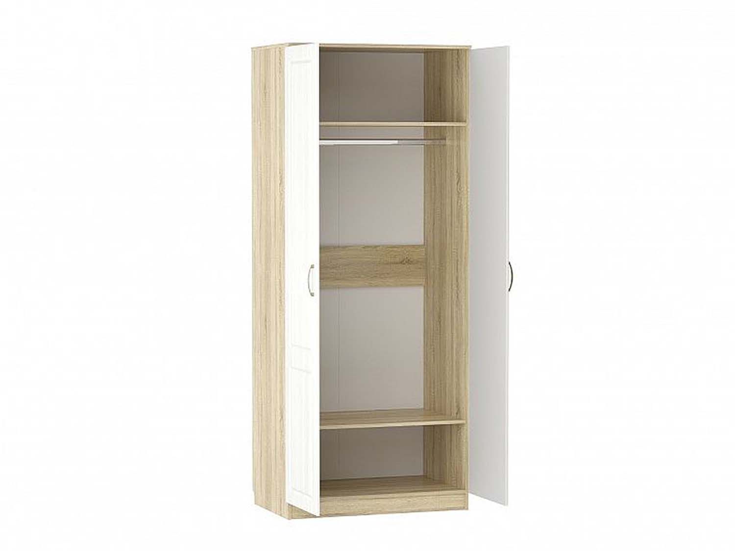 НМ 040.60 Шкаф для одежды Оливия Дуб Сонома/белое дерево
