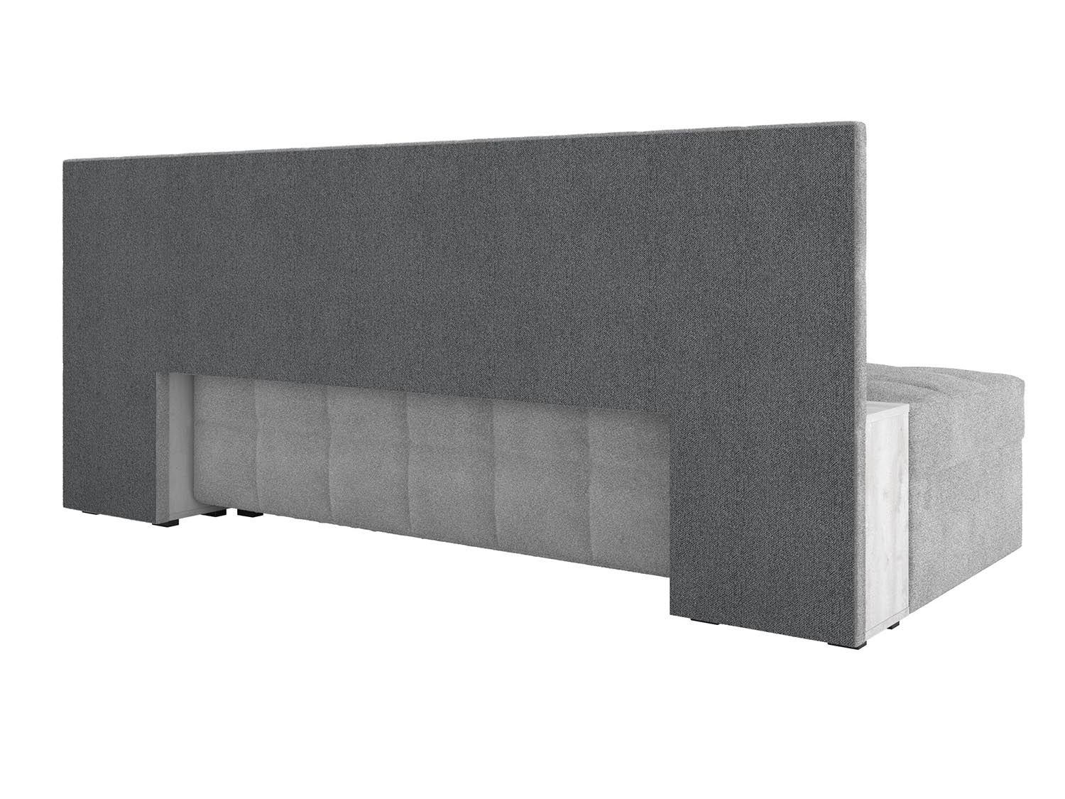 Даллас М диван-кровать / велюр джоя 022 сильвер / бетон пайн белый