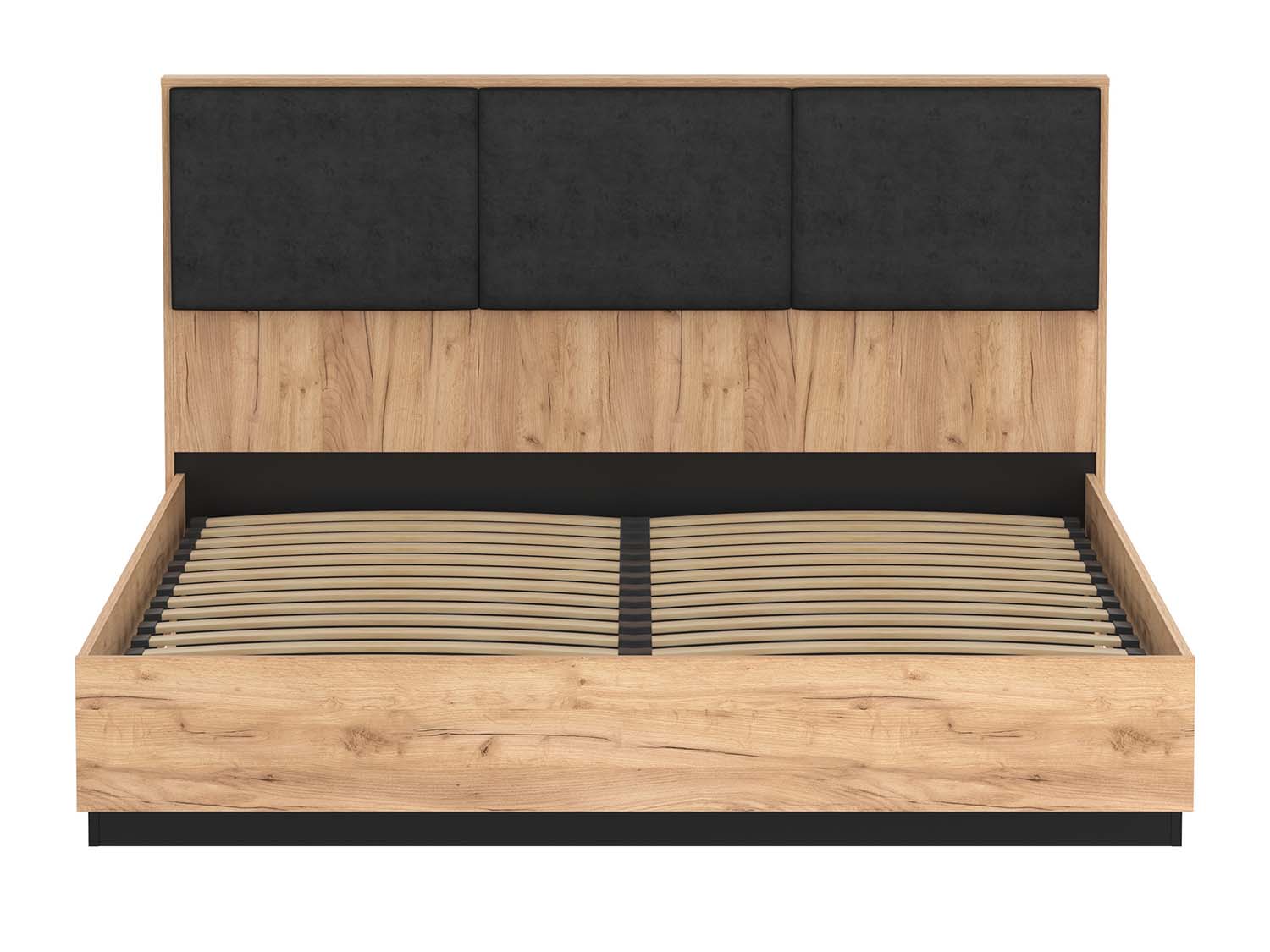 83.16 кровать двойная Вегас Дуб золотой / Черный