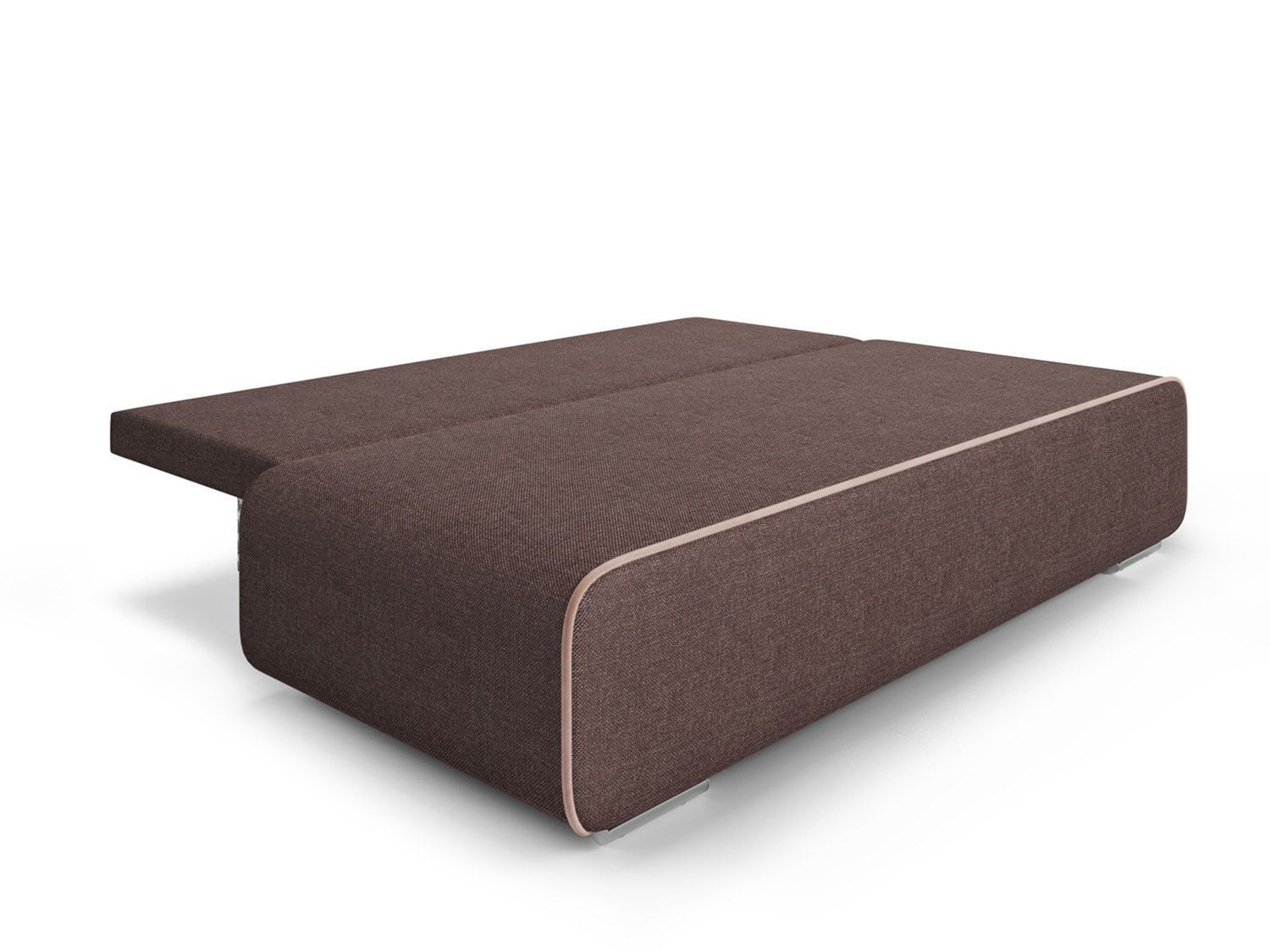 Диван Марк рогожка шоколад + кордрой бежевый