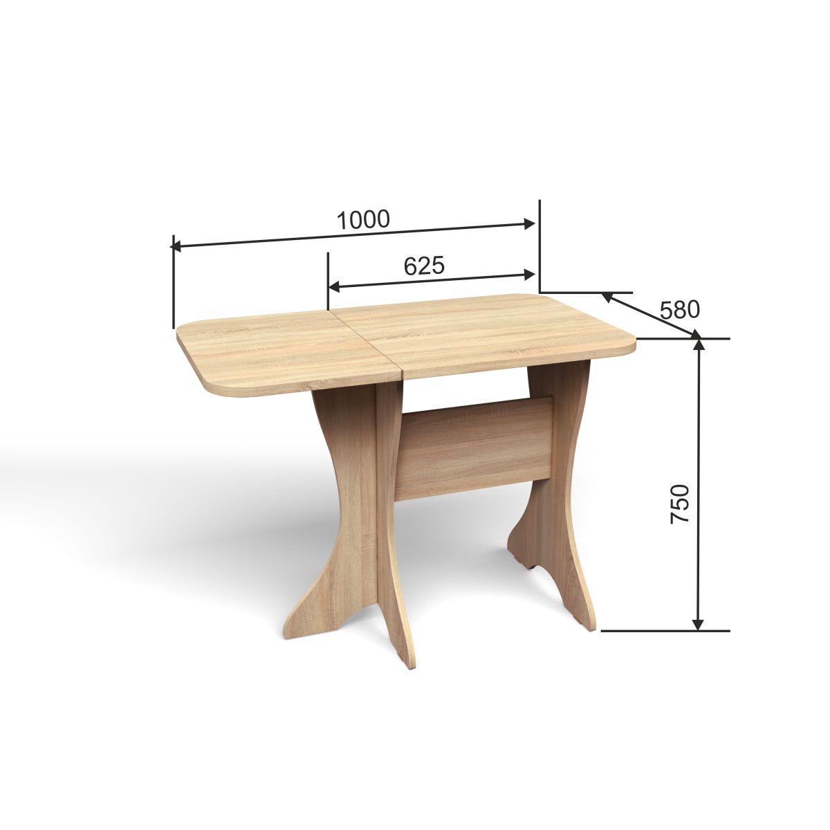 Стол СКР-1 дуб сонома
