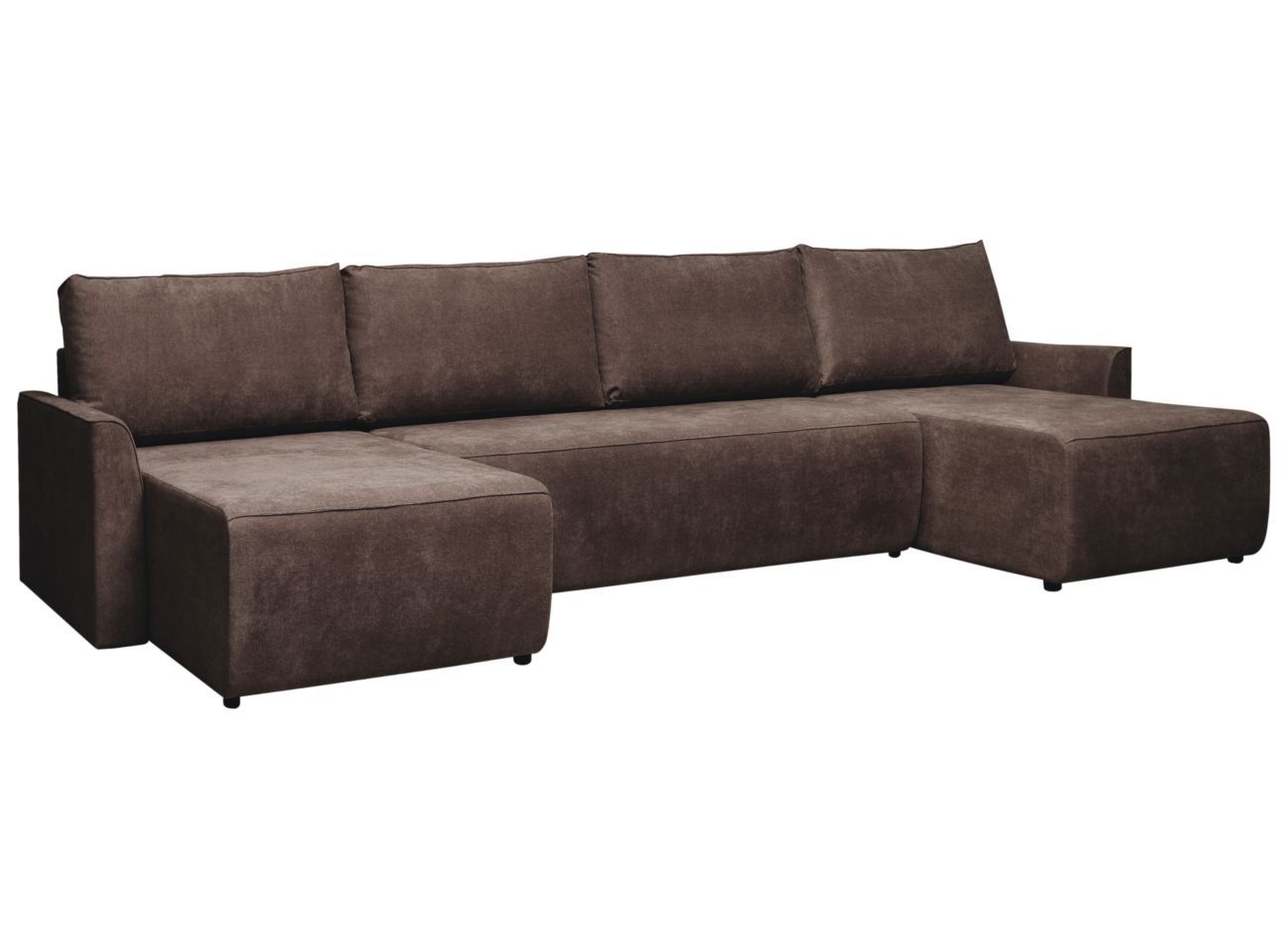 Диван П-образный Марсель коричневый