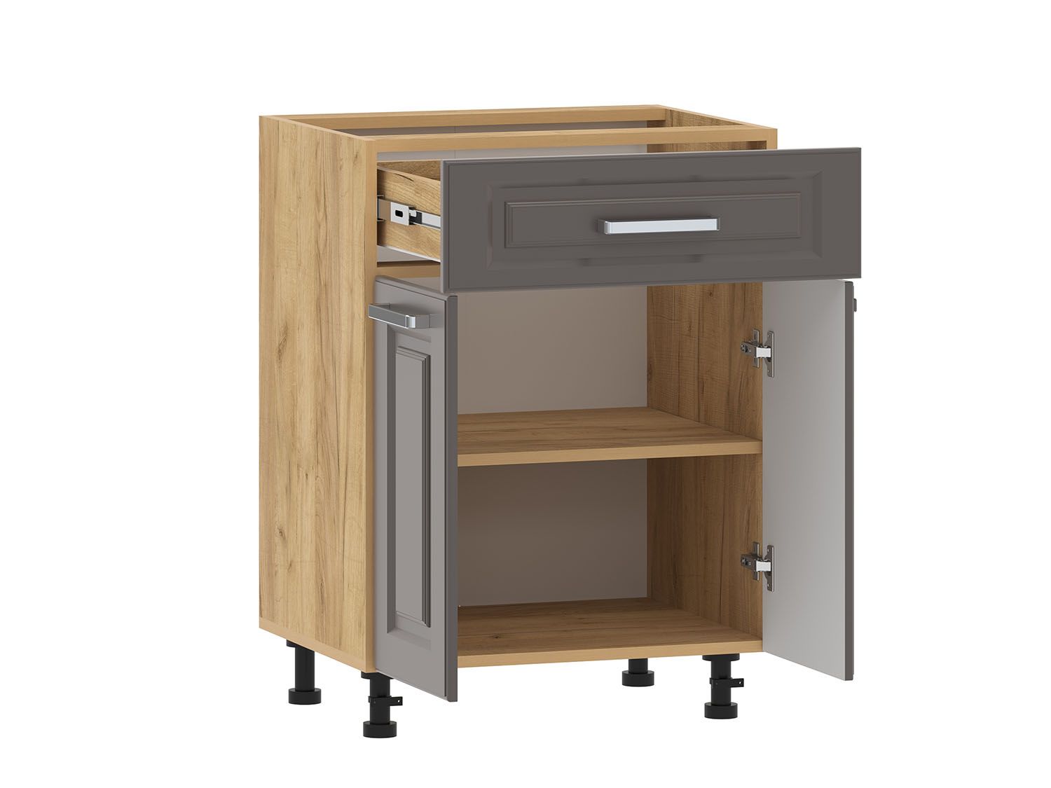 Кухня Вокс комплект 4 Дуб Крафт золотой / Графит