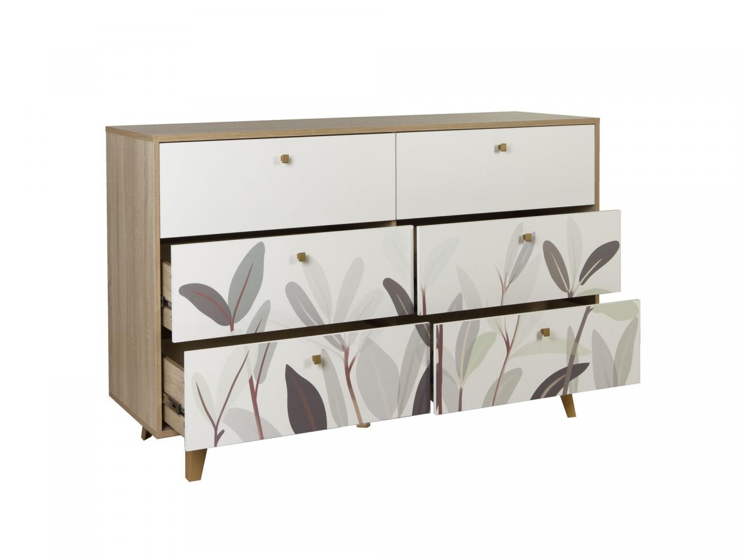 Комод 56.02 Адажио дуб сонома / белый