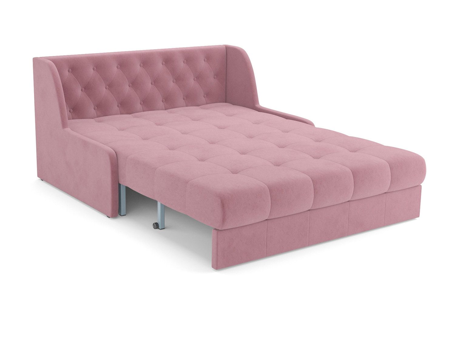 Диван Аккордеон Барон №6 велюр пудра НВ-178 18