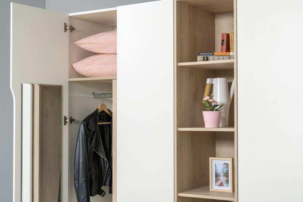 Спальня Муссон Белый/Дуб Эндгрейн