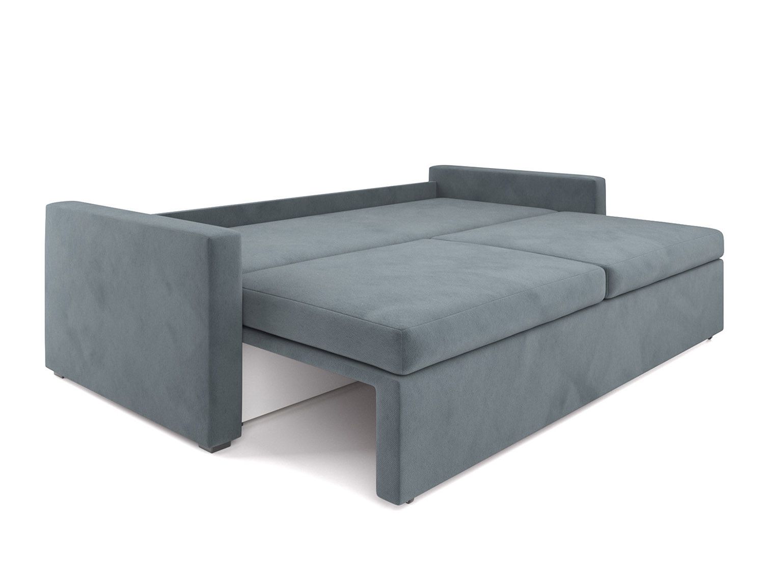 Диван Поло велюр серо-синий HB-178 26