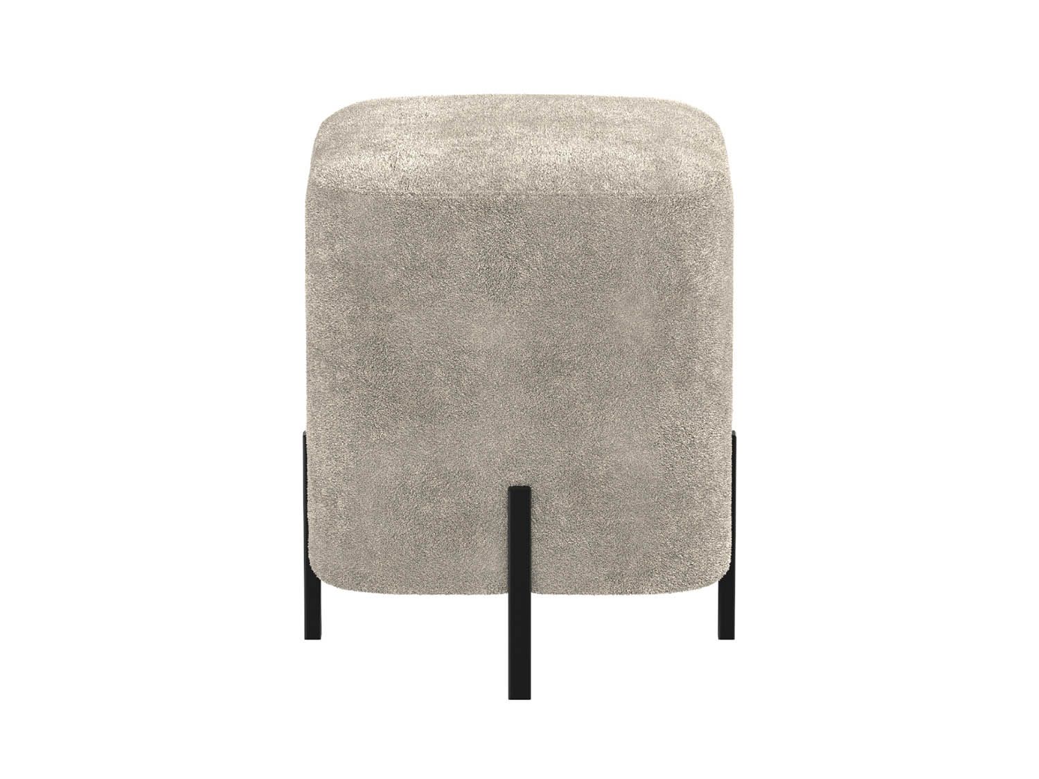 Пуф Люкс квадратный велюр Панда монсун