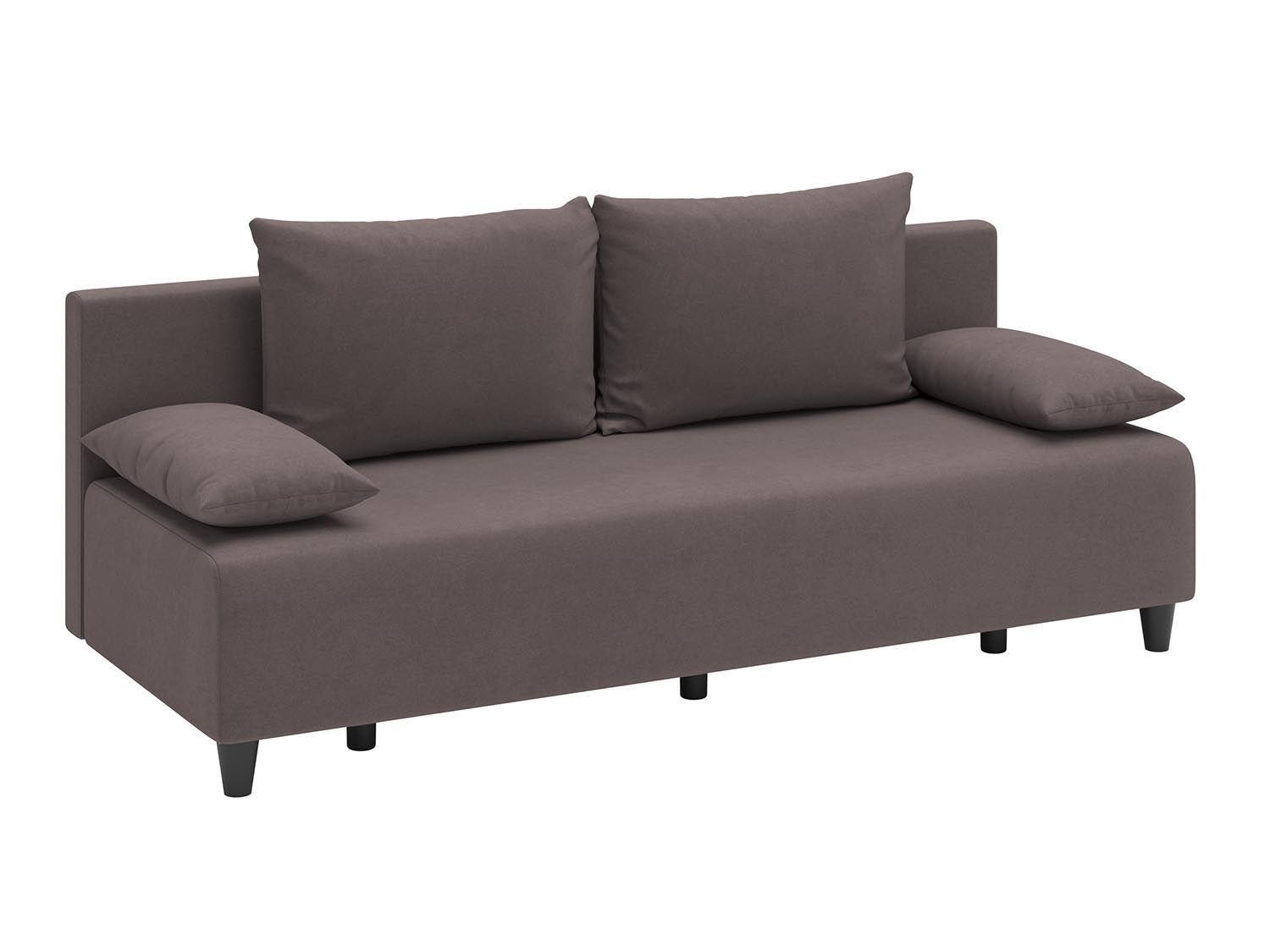 Роджерс М диван-кровать 3-х мест / велюр Parma 14 коричневый