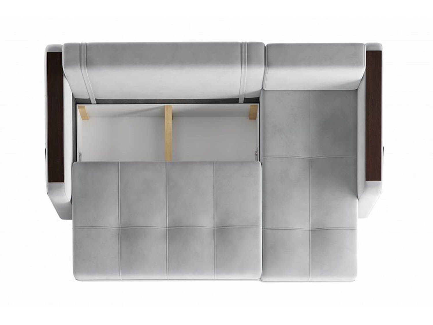 Диван угловой Смарт 3 2Т-1Пф Ультра Смог