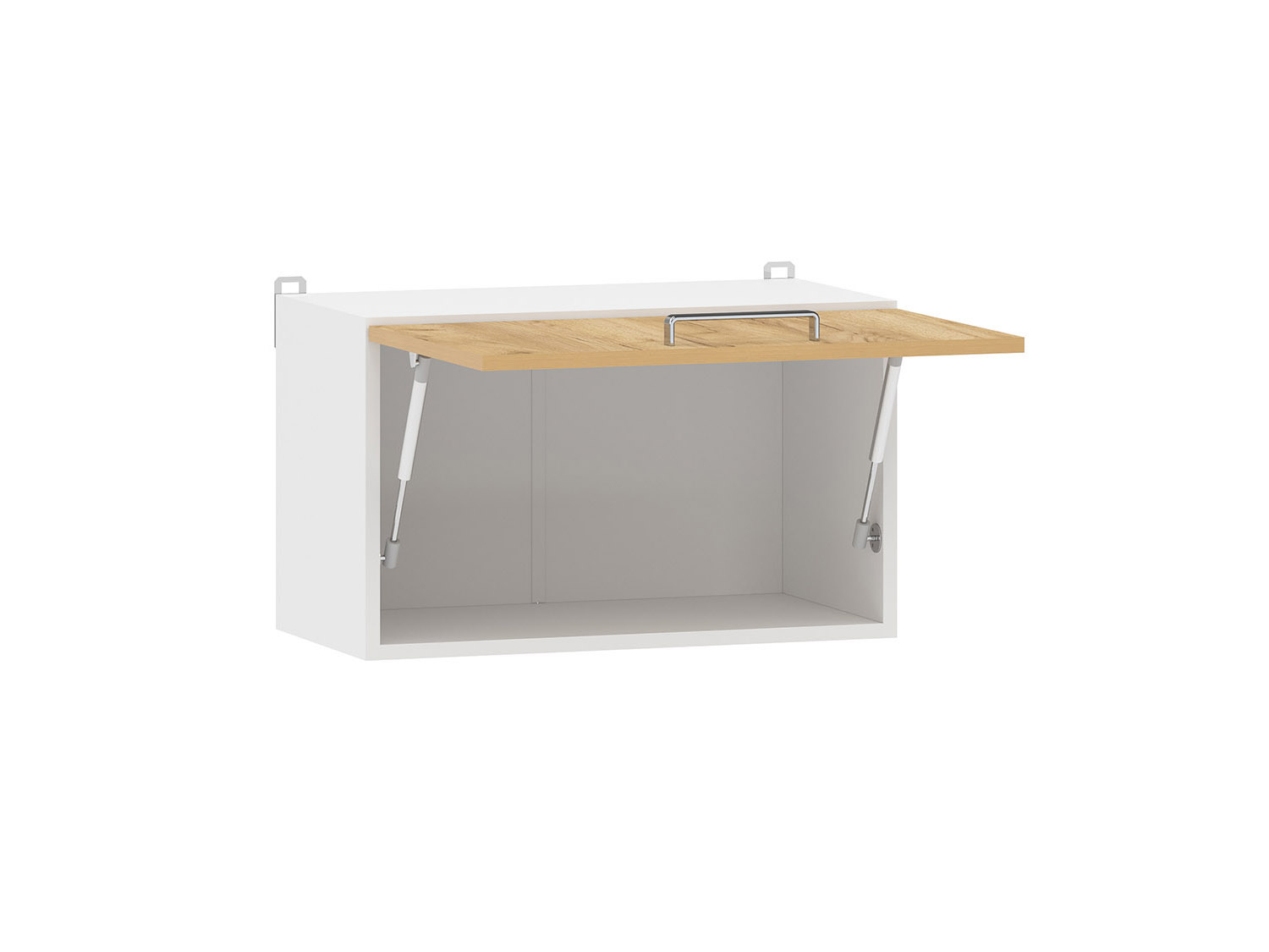 Борги 100.38 600 шкаф навесной / Белый/Дуб Крафт золотой