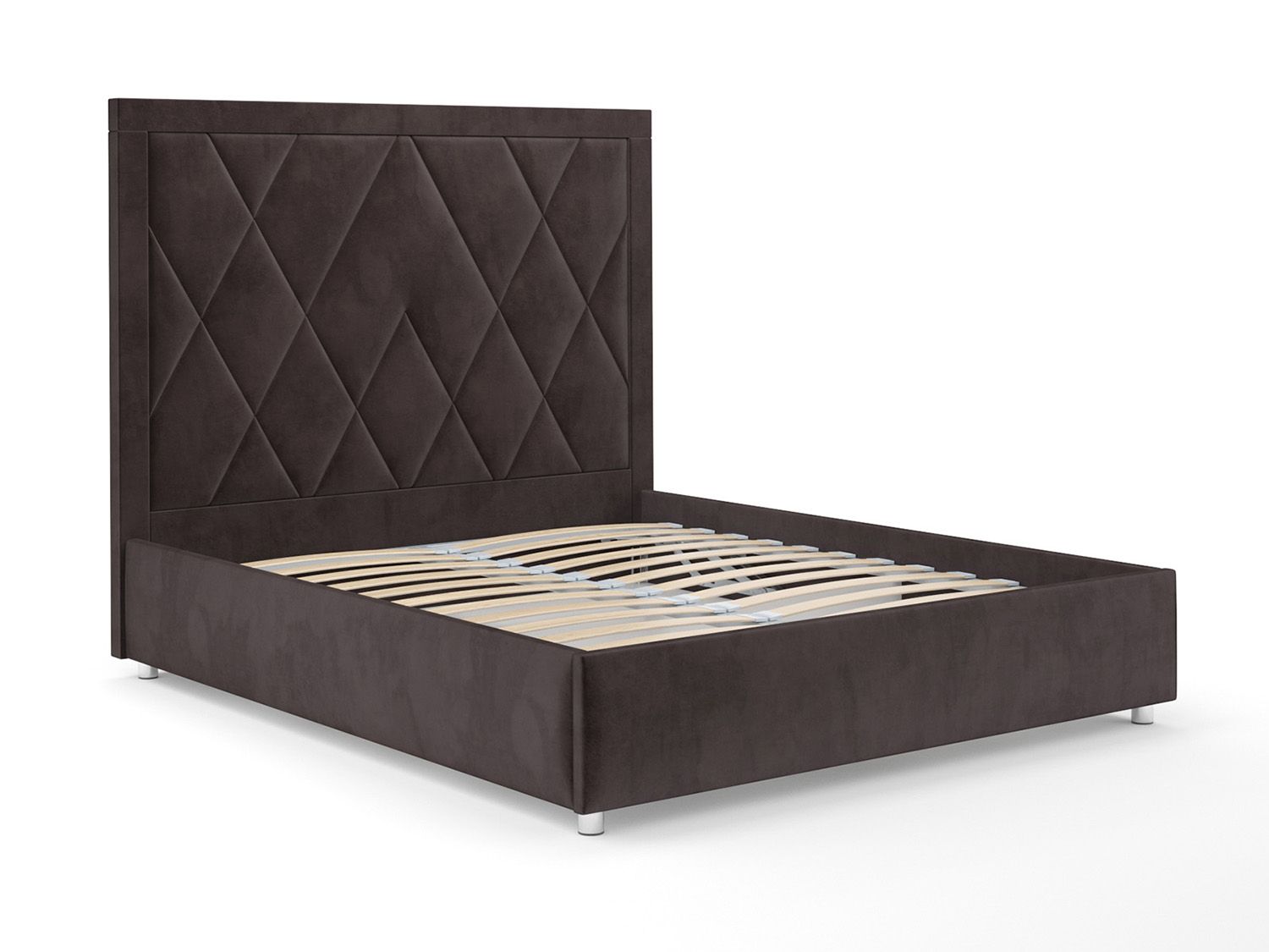 Кровать Треви бархат шоколадный STAR VELVET 60 COFFEE 160