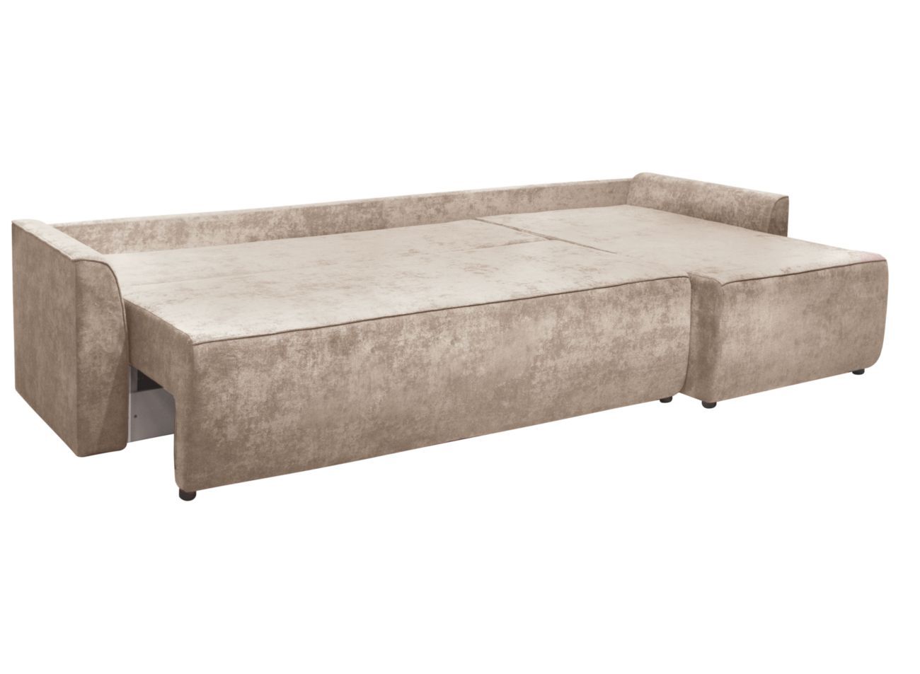 Диван угловой Марсель велюр бежевый