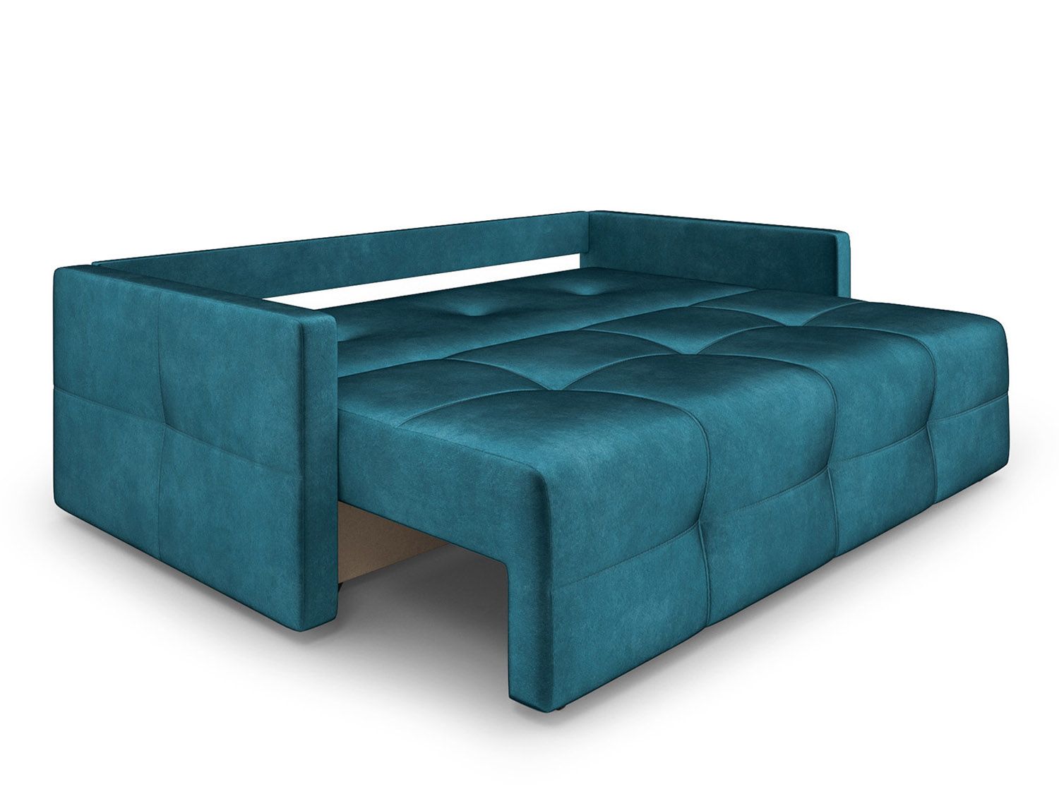 Диван Марсель №2 бархат сине-зеленый STAR VELVET 43 BLACK GREEN