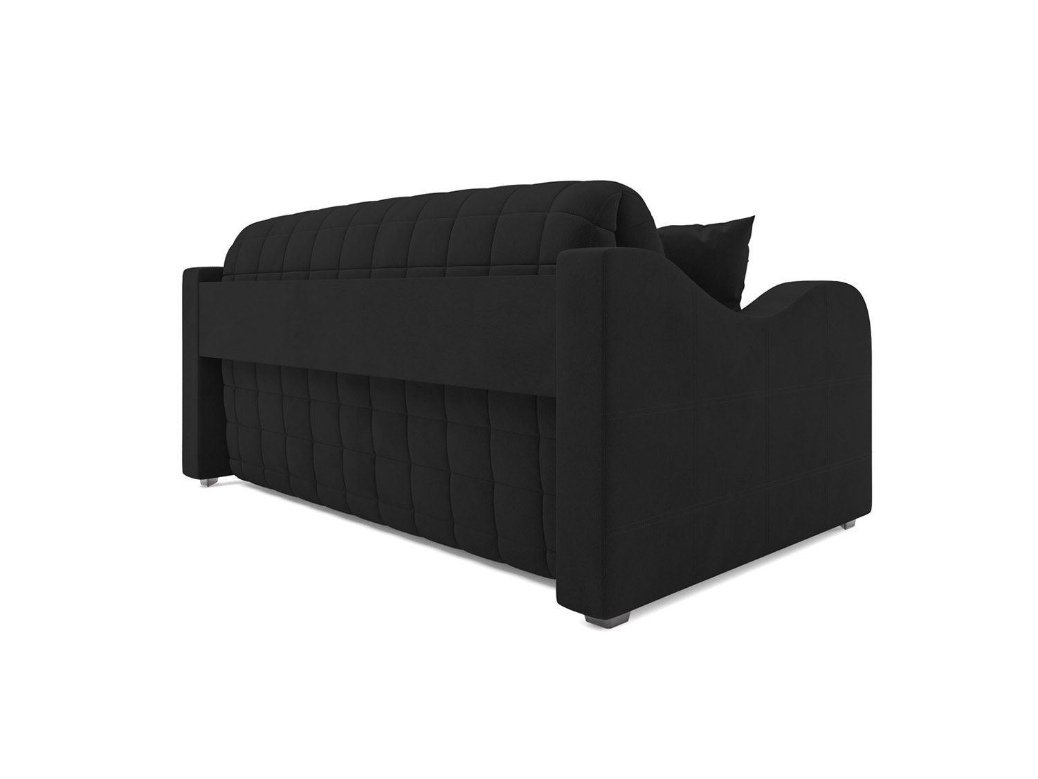 Диван Аккордеон Барон №4 велюр черный HB-178 17