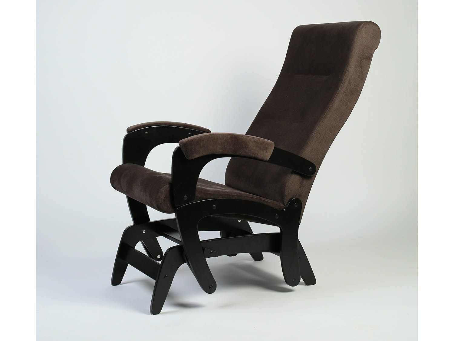 Кресло-маятник Версаль Черный / Шоколад