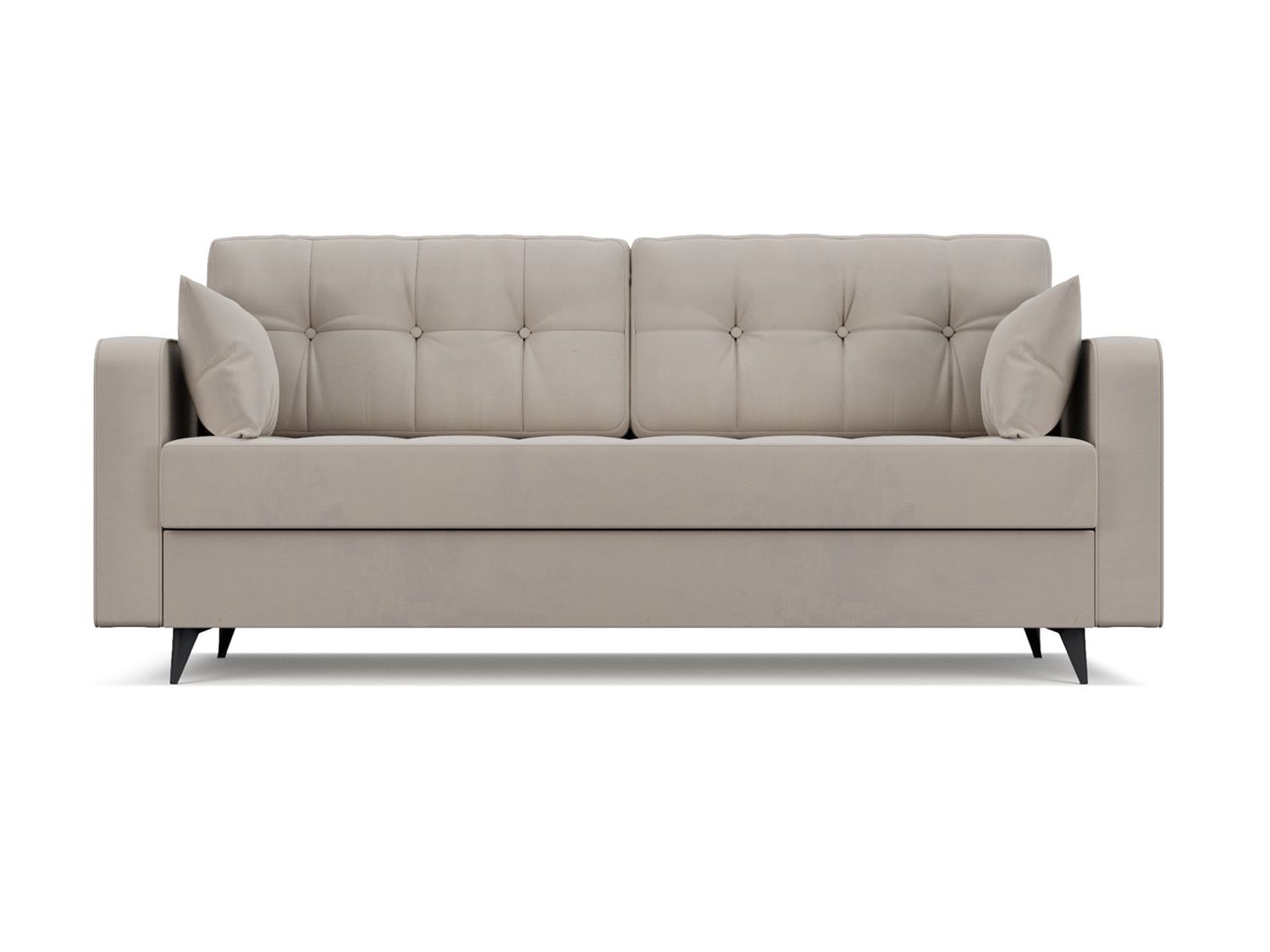 Диван Снеп бархат бежевый STAR VELVET 6 LIGHT Beige