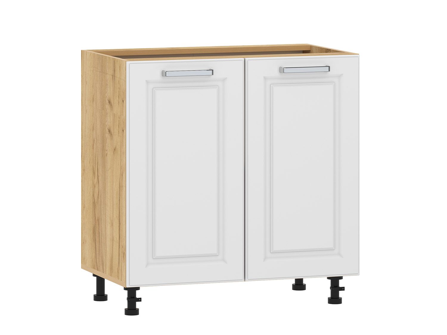 Вокс 100.02 800 тумба кухонная / Дуб крафт золотой/Меренга