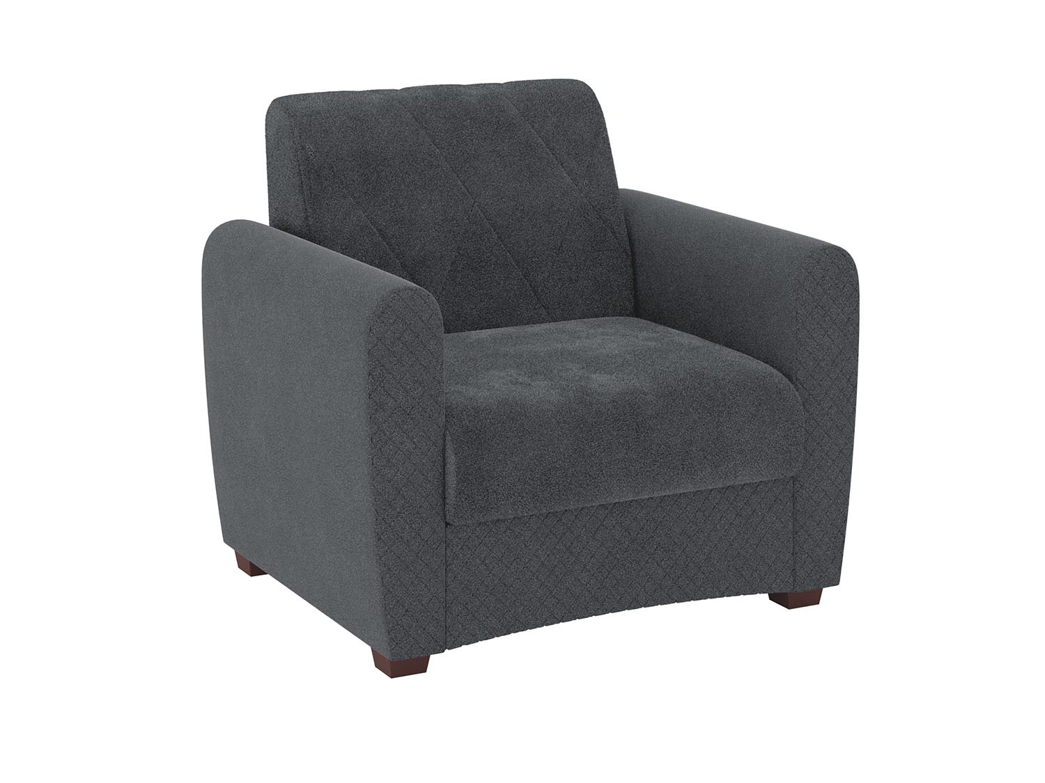 Эдвин А кресло-кровать / велюр джоя 018 графит