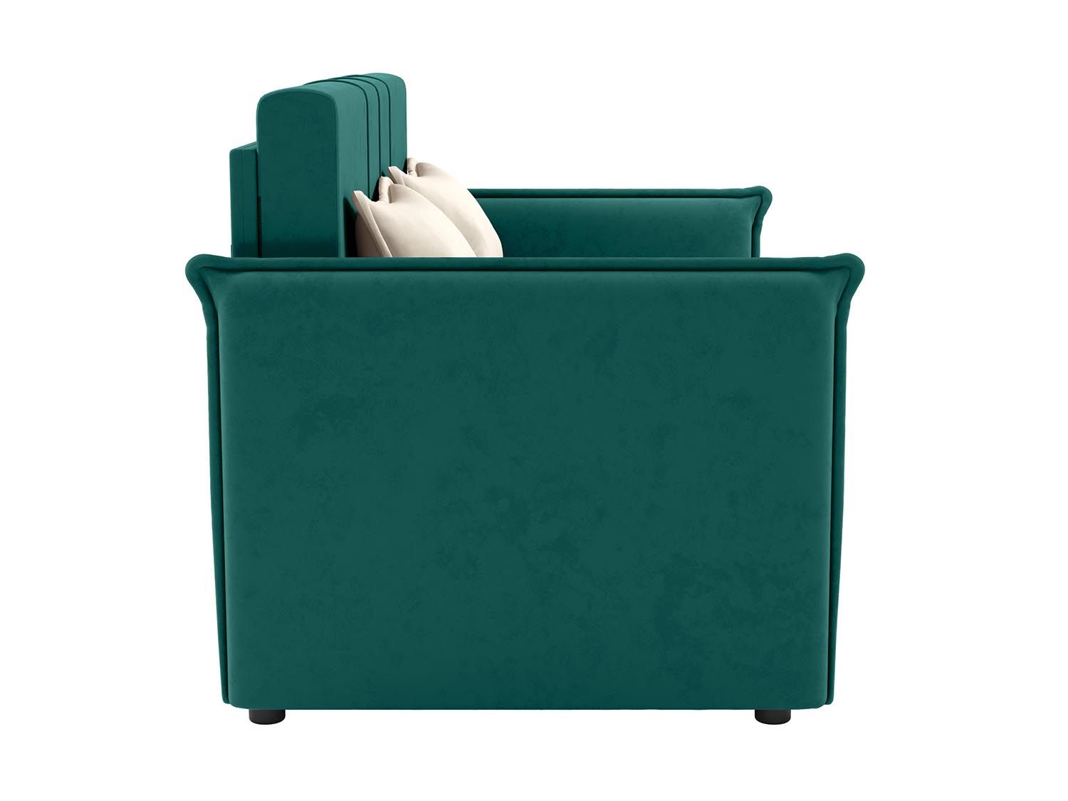 Дэнди диван-кровать 2 думки / велюр Fresh изумруд / крем