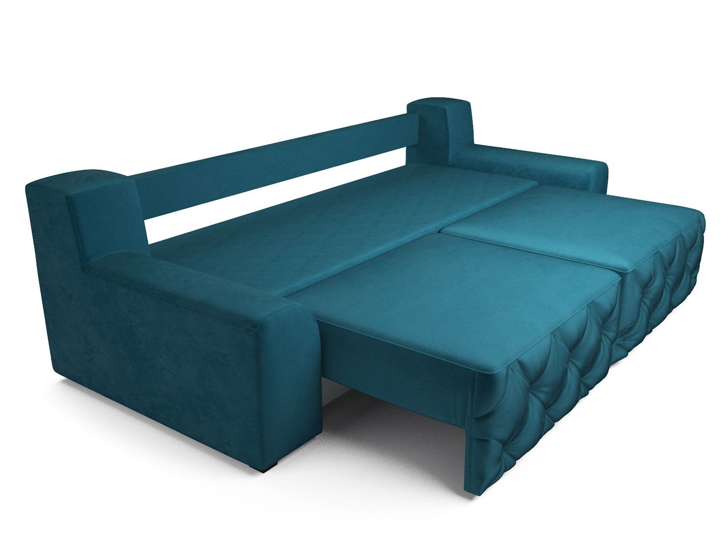 Диван Милан бархат сине-зеленый/ STAR VELVET 43 BLACK GREEN