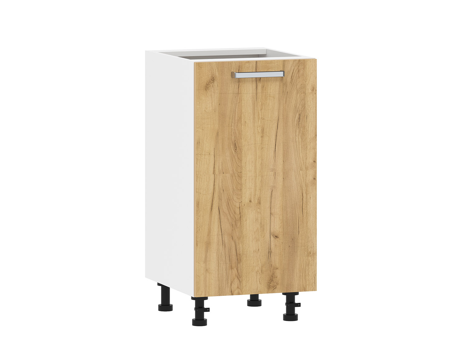 Борги 100.01 400 тумба кухонная / Белый/Дуб Крафт золотой