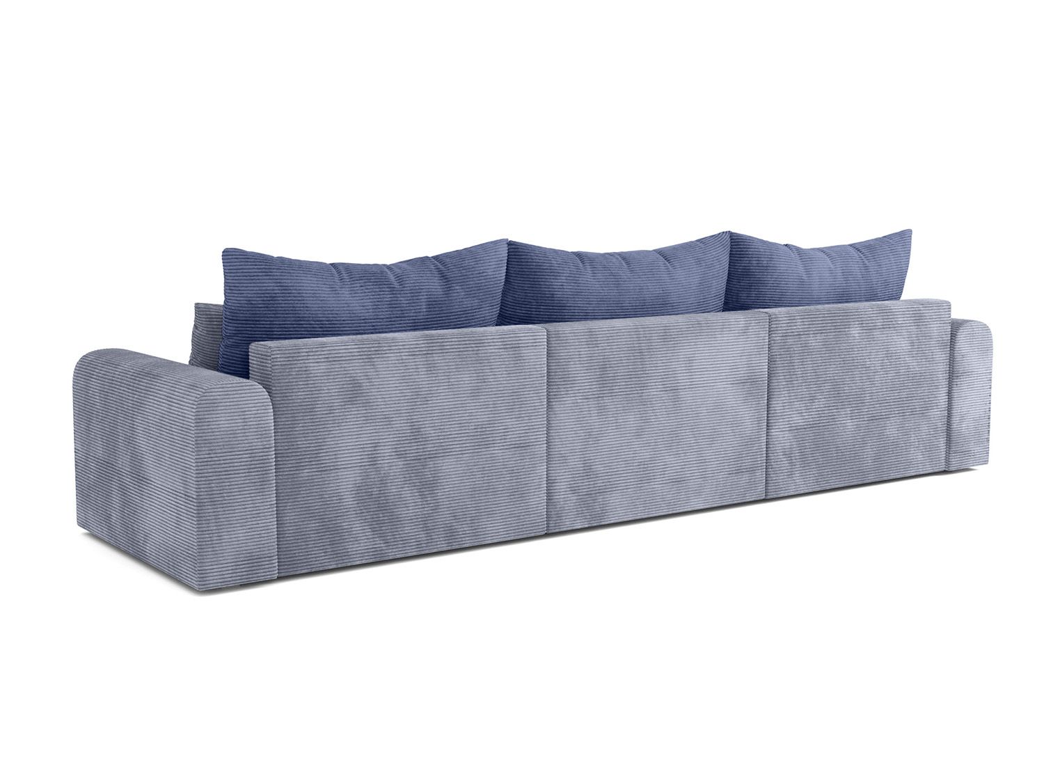 Диван - кровать Конго 3S (3 секции) велюр цилиум стил/индиго