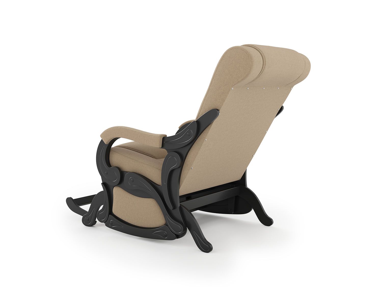 Кресло-маятник Родос Черный / Песок