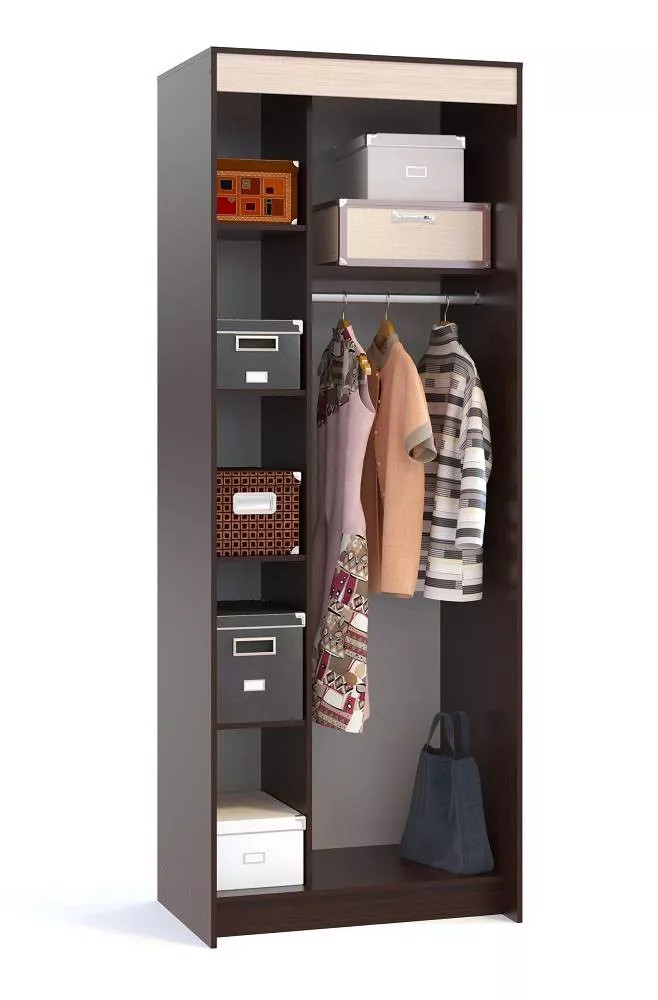 Шкаф-купе Контур ШР-96.2 Венге/ Беленый дуб