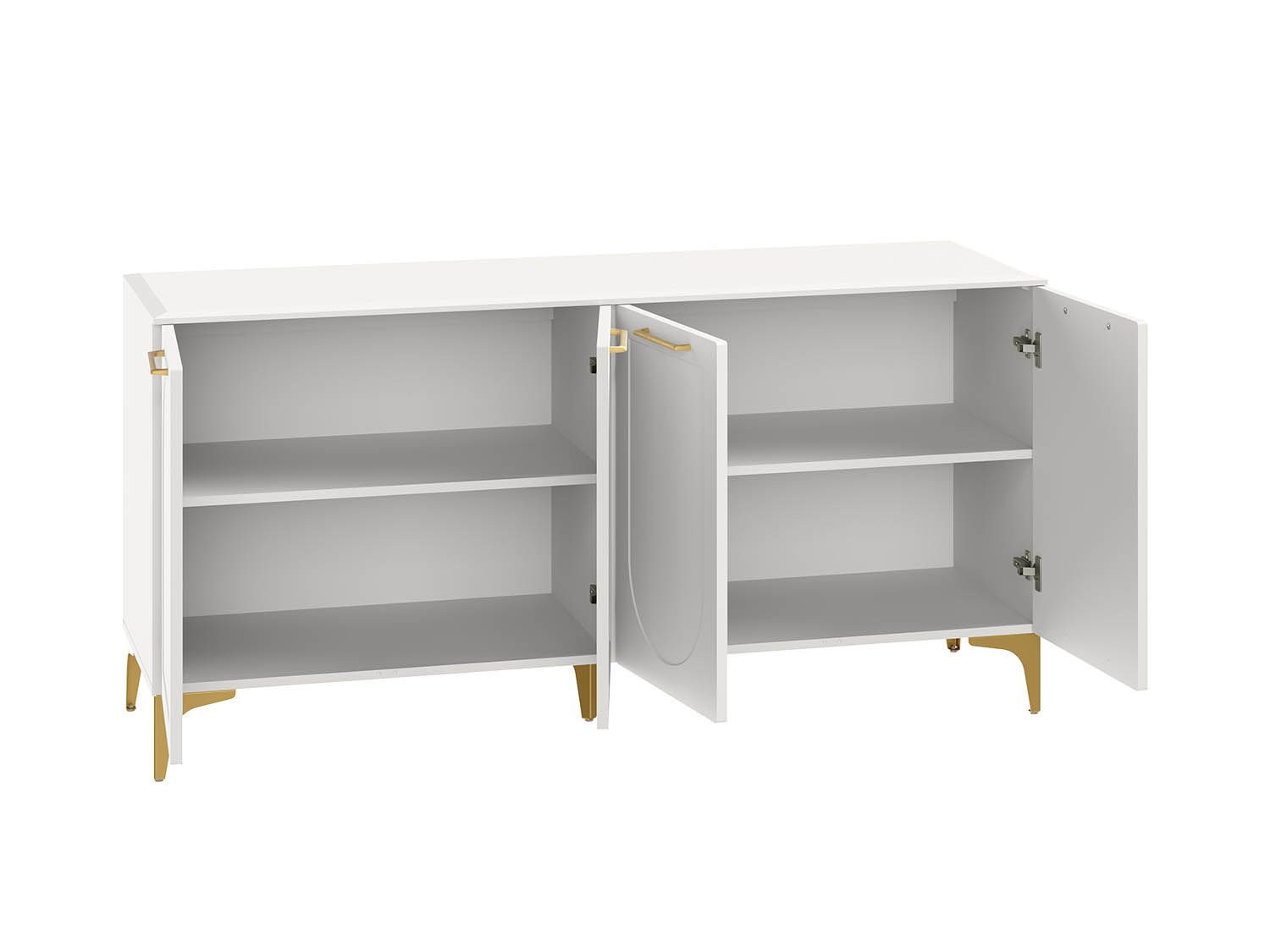 Монтесито Тумба под ТВ 16.67 Белый шагрень