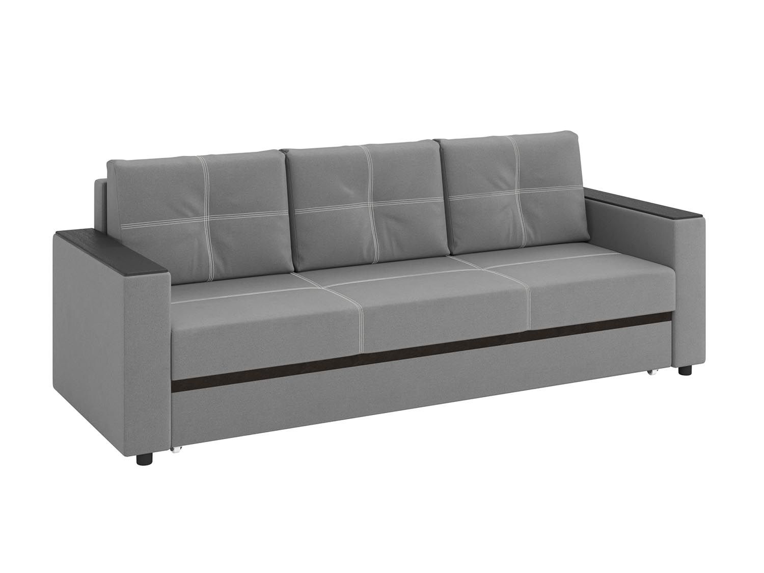 Смарт диван-кровать 3-х мест / велюр Parma 25 серый