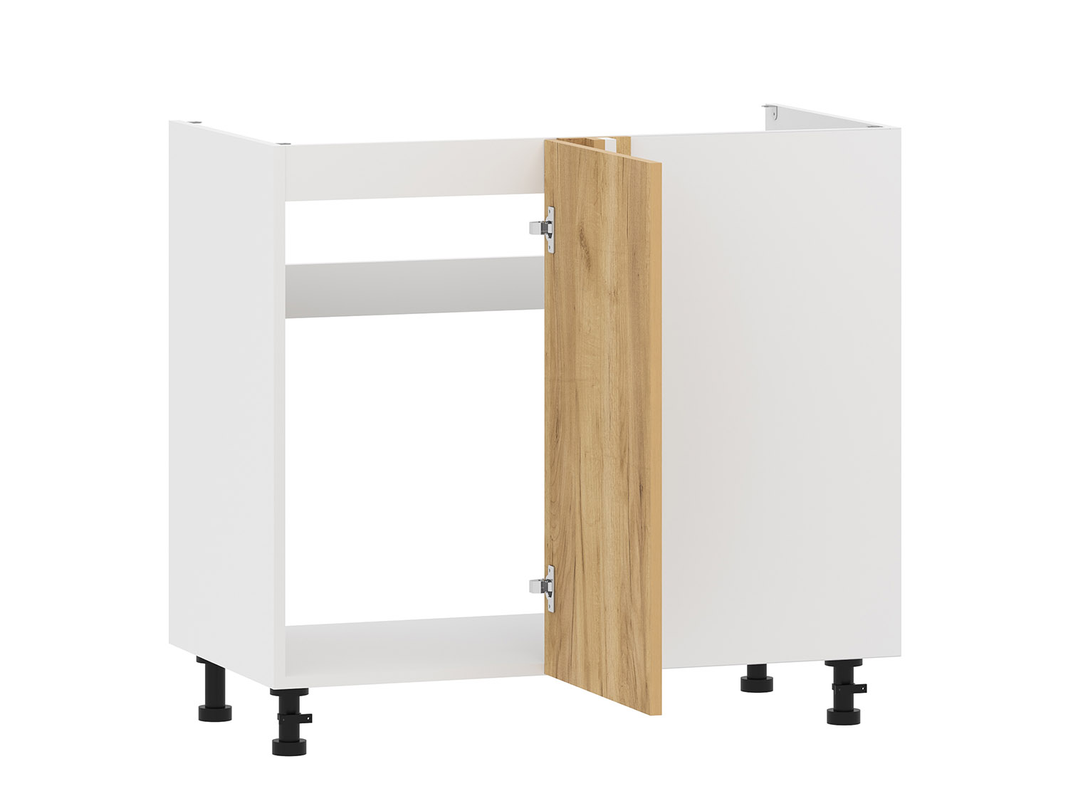 Борги 100.11 1000 тумба под мойку угловая / Белый/Дуб Крафт золотой