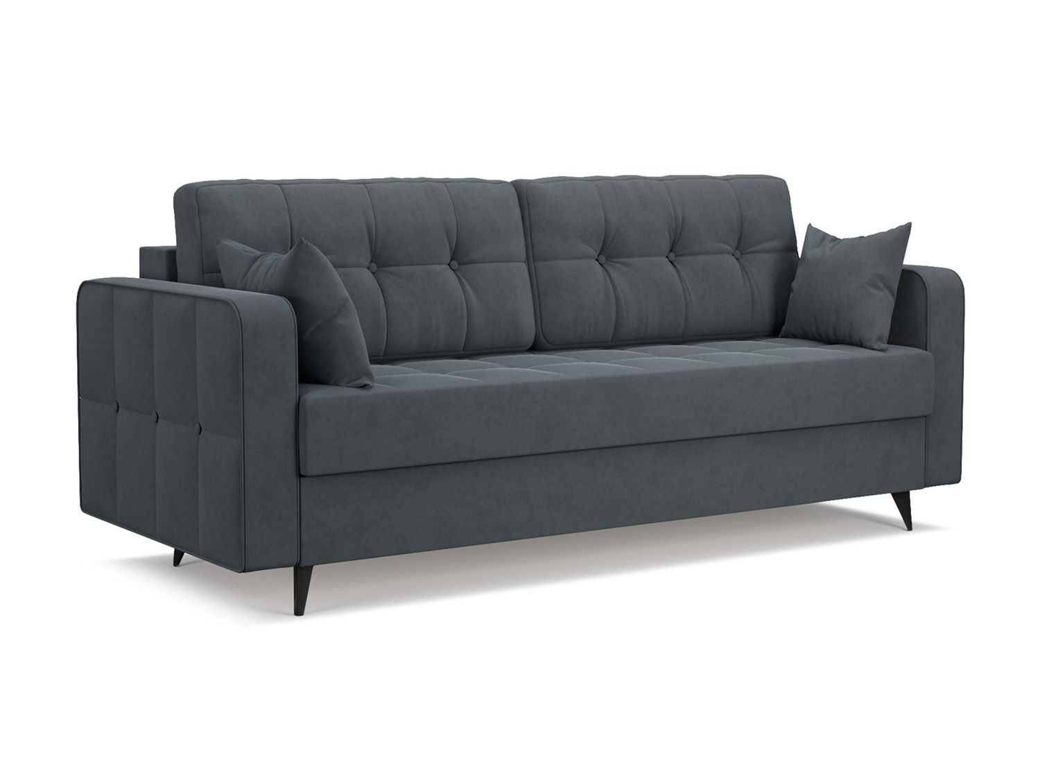 Диван Снеп велюр серо-синий HB-178 26