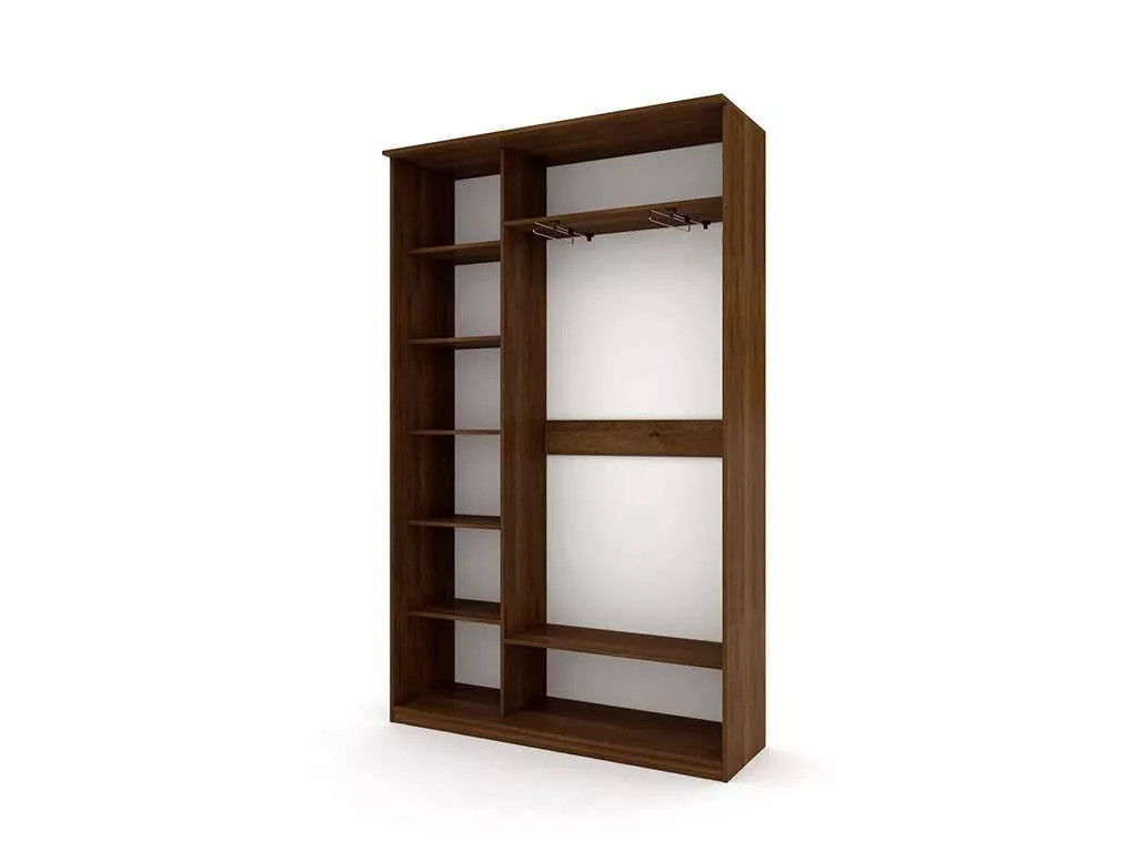 Шкаф купе Модерн 1490х450 2-х дверный 2-х секционный фотопечать №2 венге